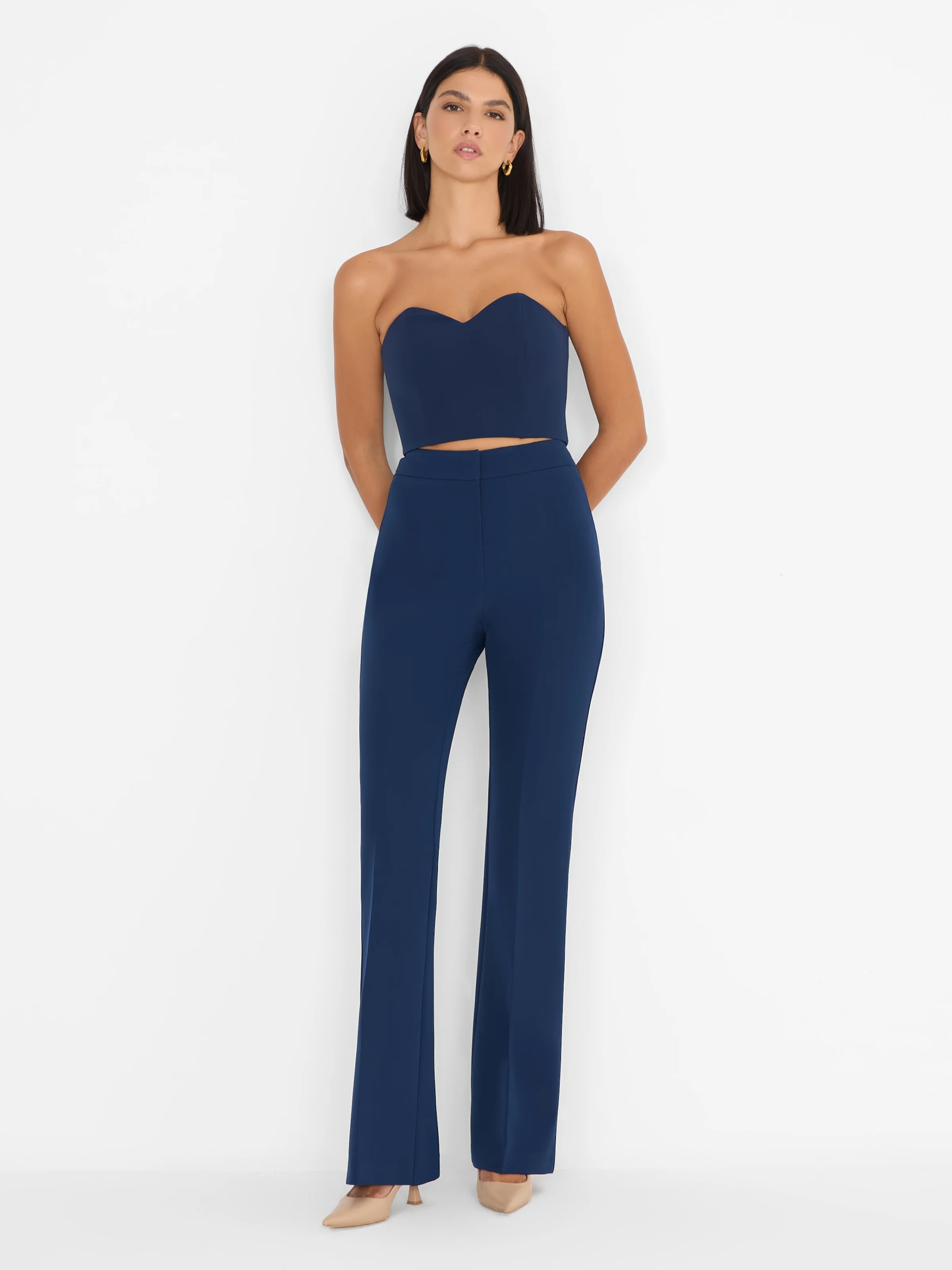 Pantalone "Flare Key" Silence Limited blu navy - Image 2