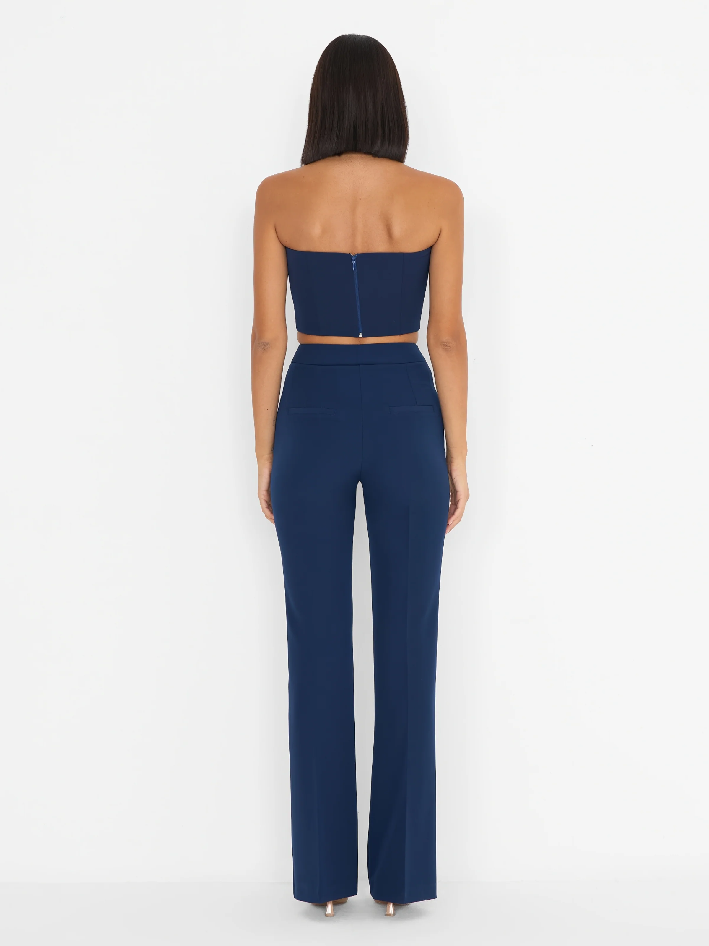 Pantalone "Flare Key" Silence Limited blu navy - Image 3