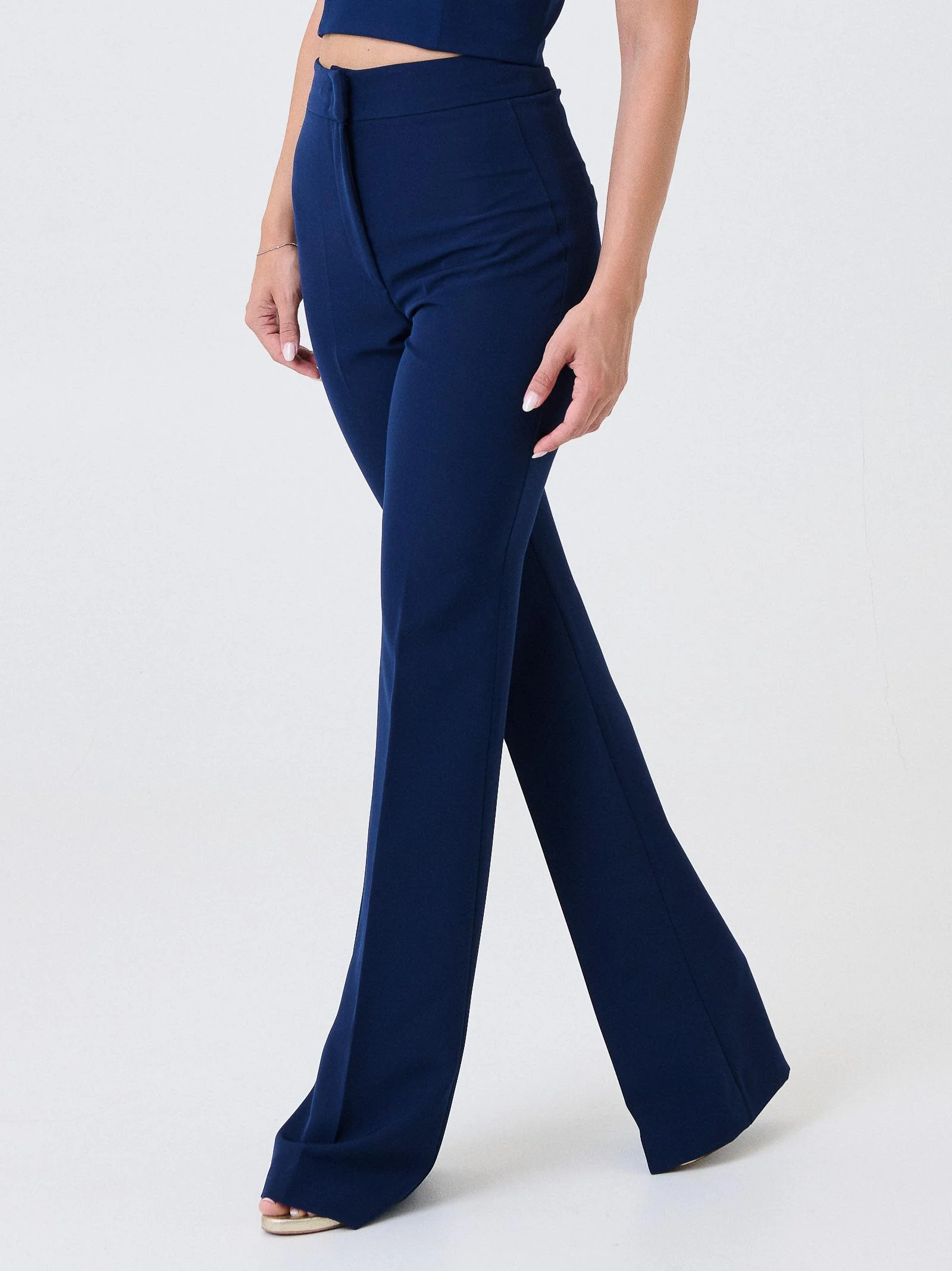 Pantalone "flare" Silence Limited blu navy - Image 2
