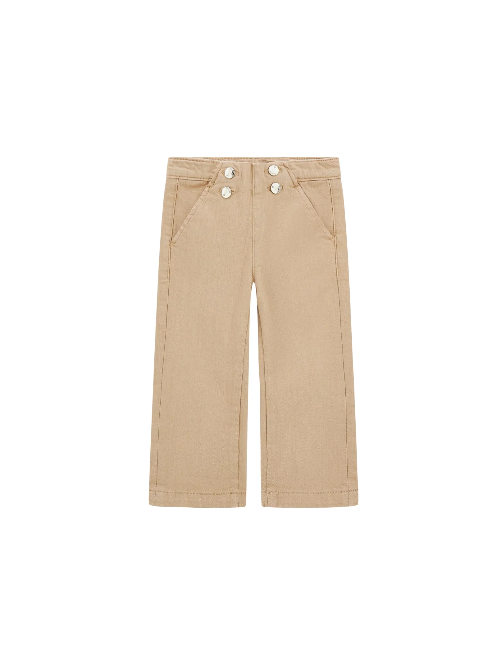 Pantalone Guess beige con bottoni gioiello