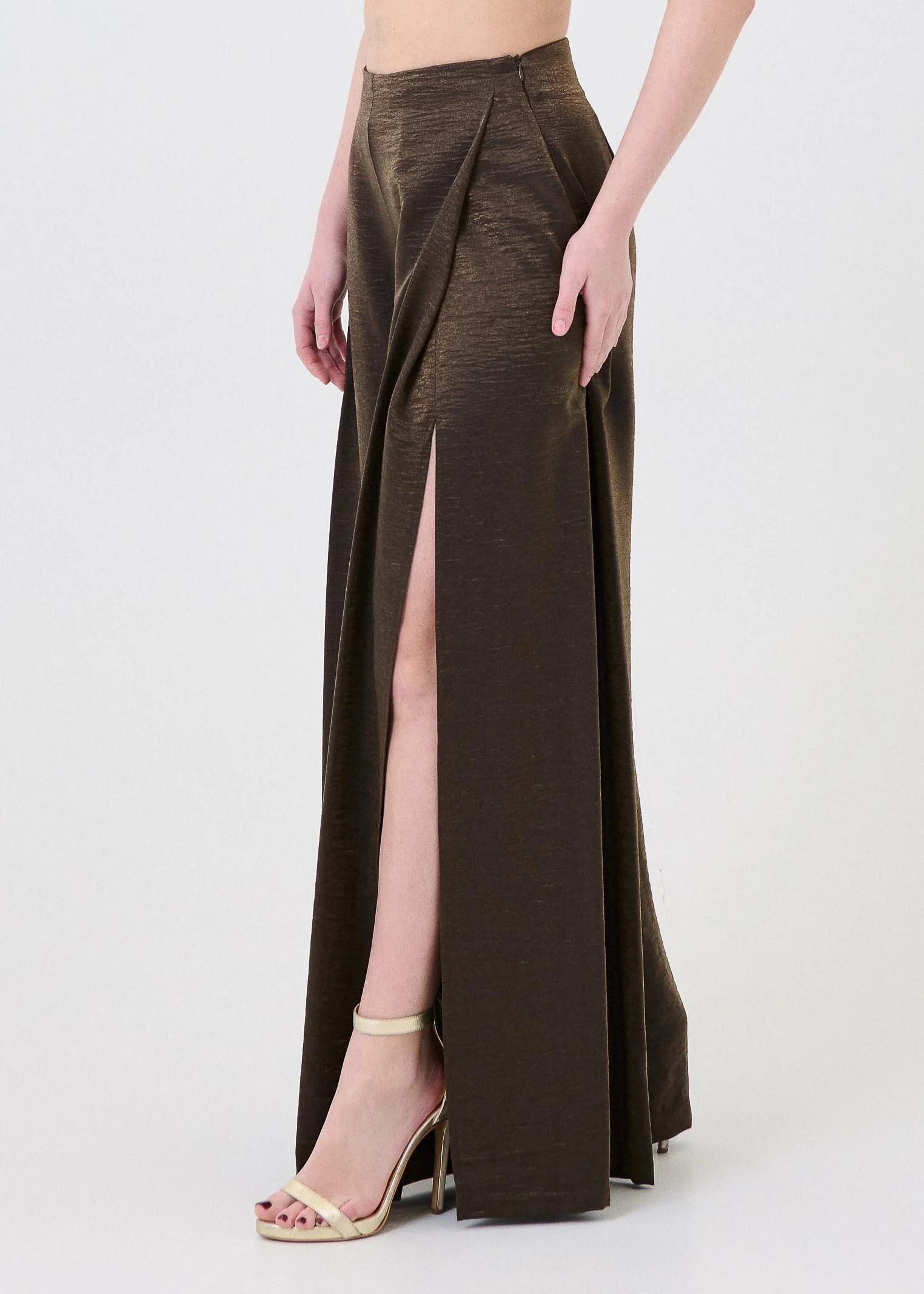 Pantalone Haveone moro con spacchi frontali - Image 2