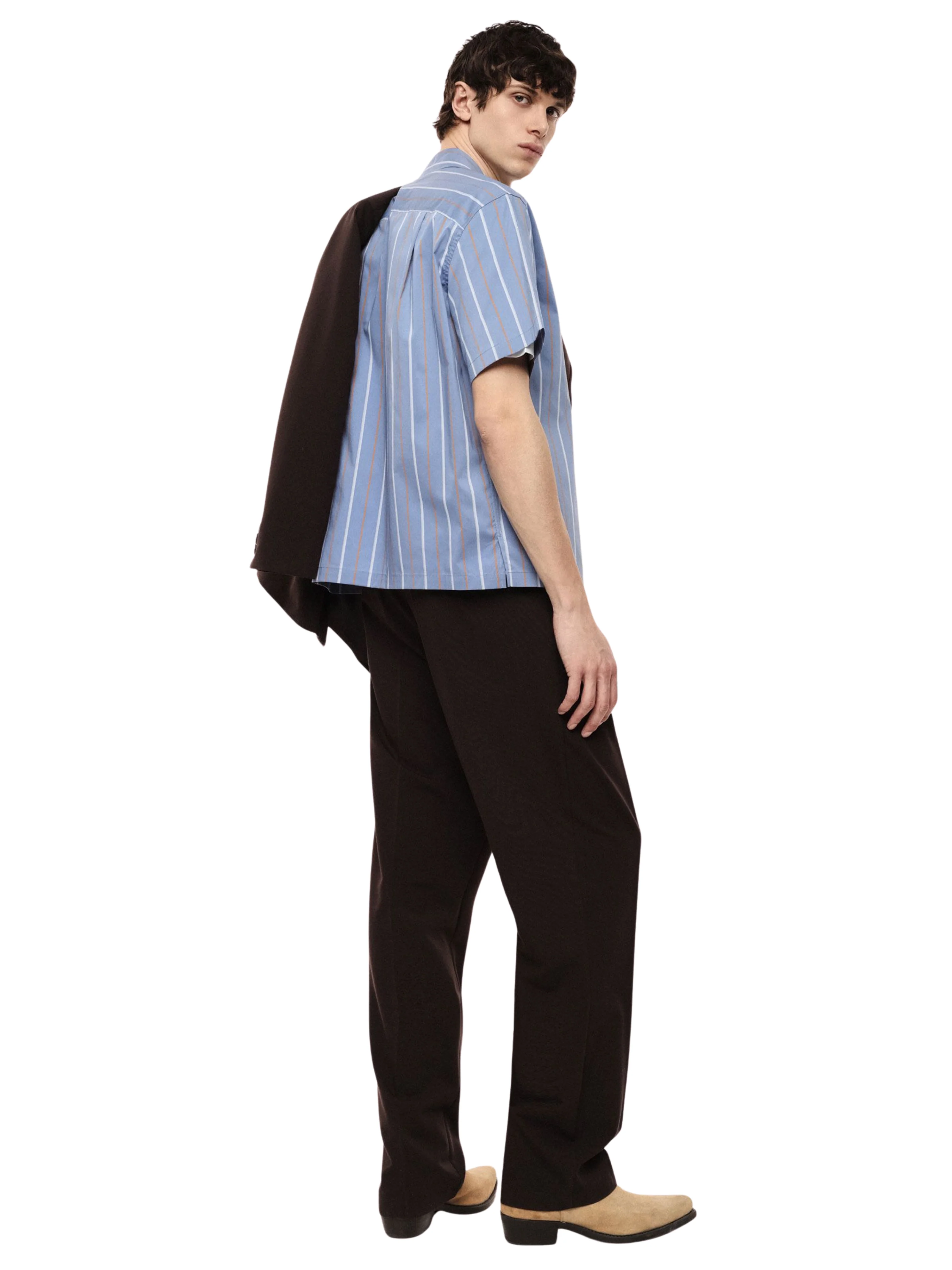 Pantalone Imperial caffe con pinces - Image 4