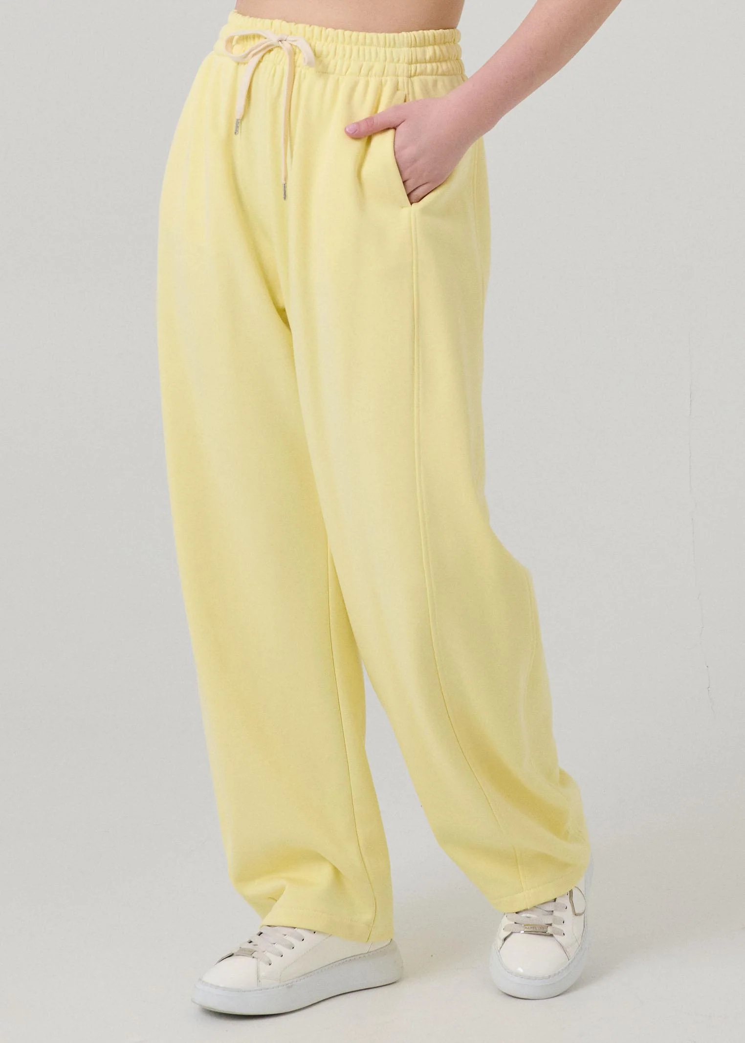 Pantalone in felpa Vicolo giallo - Image 2