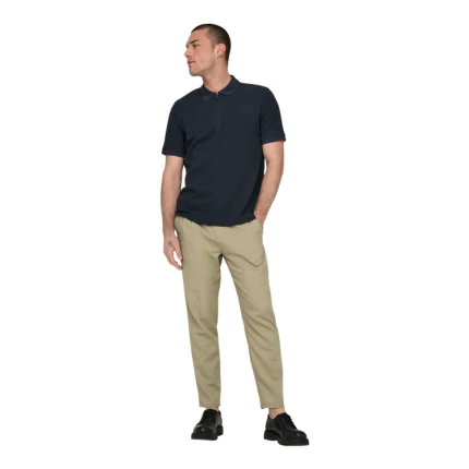 Pantalone in lino Only & Sons beige - Image 4