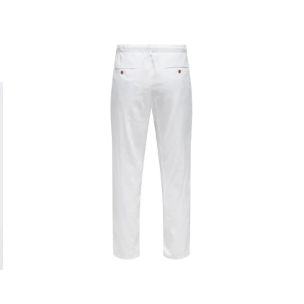 Pantalone in lino Only & Sons bianco - Image 2
