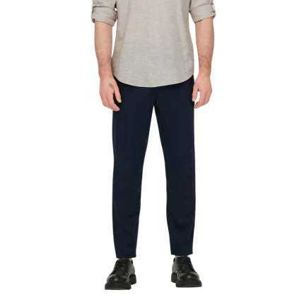 Pantalone in lino Only & Sons blu dark navy - Image 3