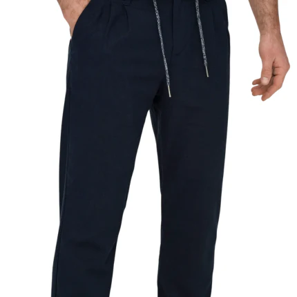 Pantalone in lino Only & Sons blu dark navy - Image 5