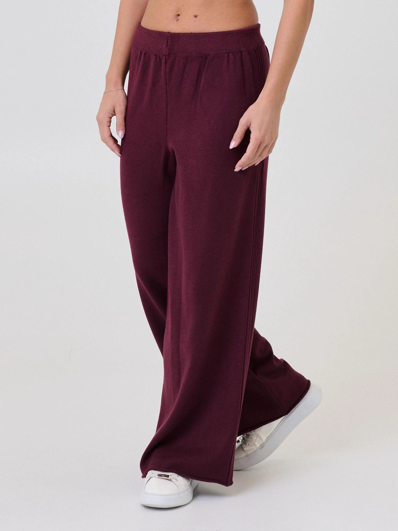 Pantalone in tuta a palazzo Armoire bordeaux - Image 2