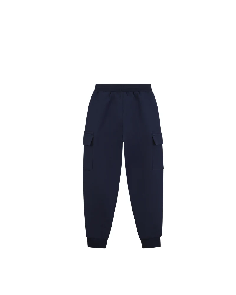 Pantalone in tuta cargo Boss blu navy - Image 2
