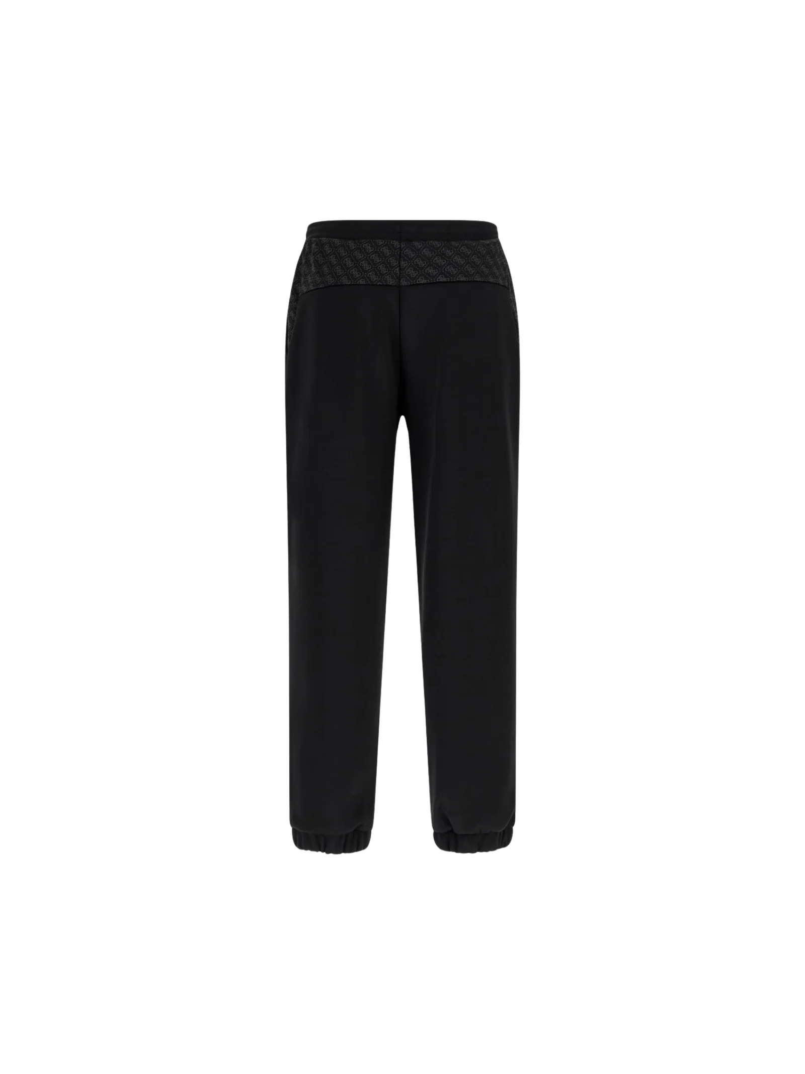Pantalone in tuta Guess nero con inserti logato e logo triangolare - Image 2