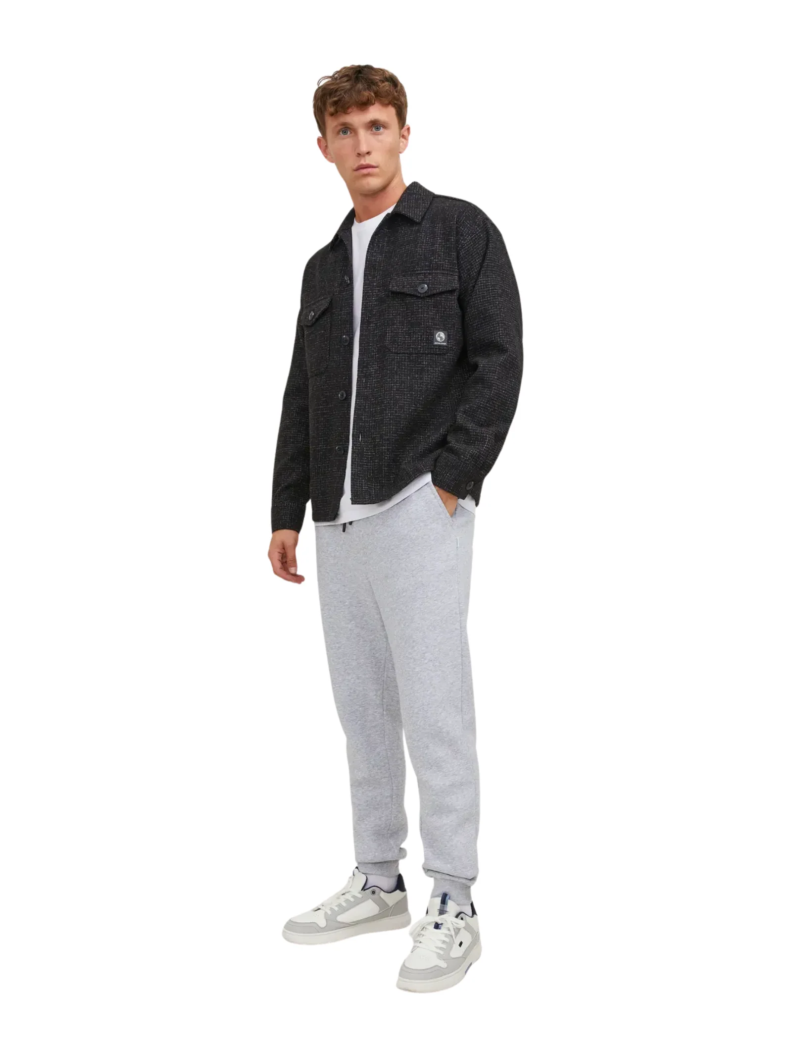 Pantalone in tuta Jack & Jones grigio chiaro melange - Image 2