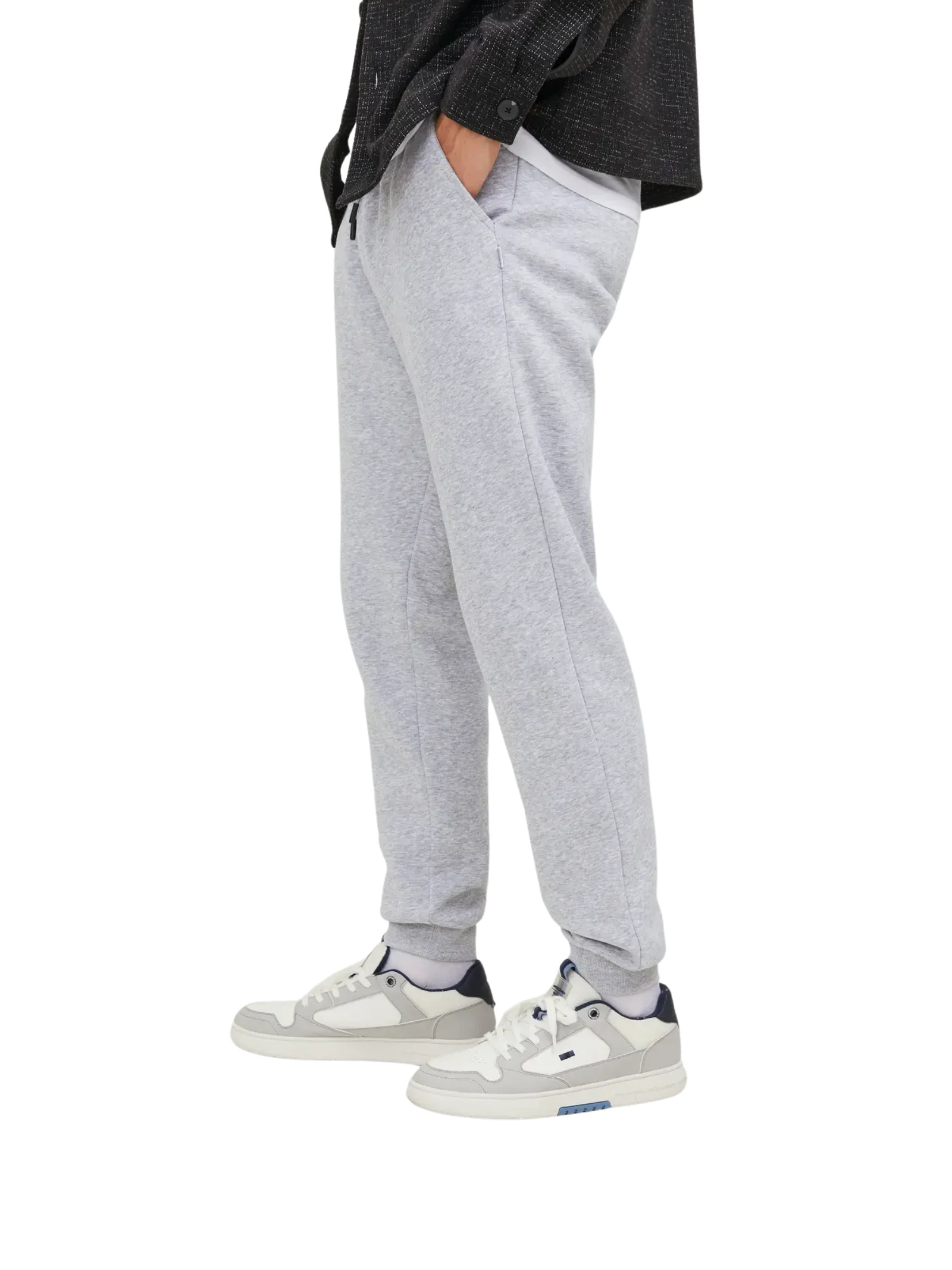 Pantalone in tuta Jack & Jones grigio chiaro melange - Image 4