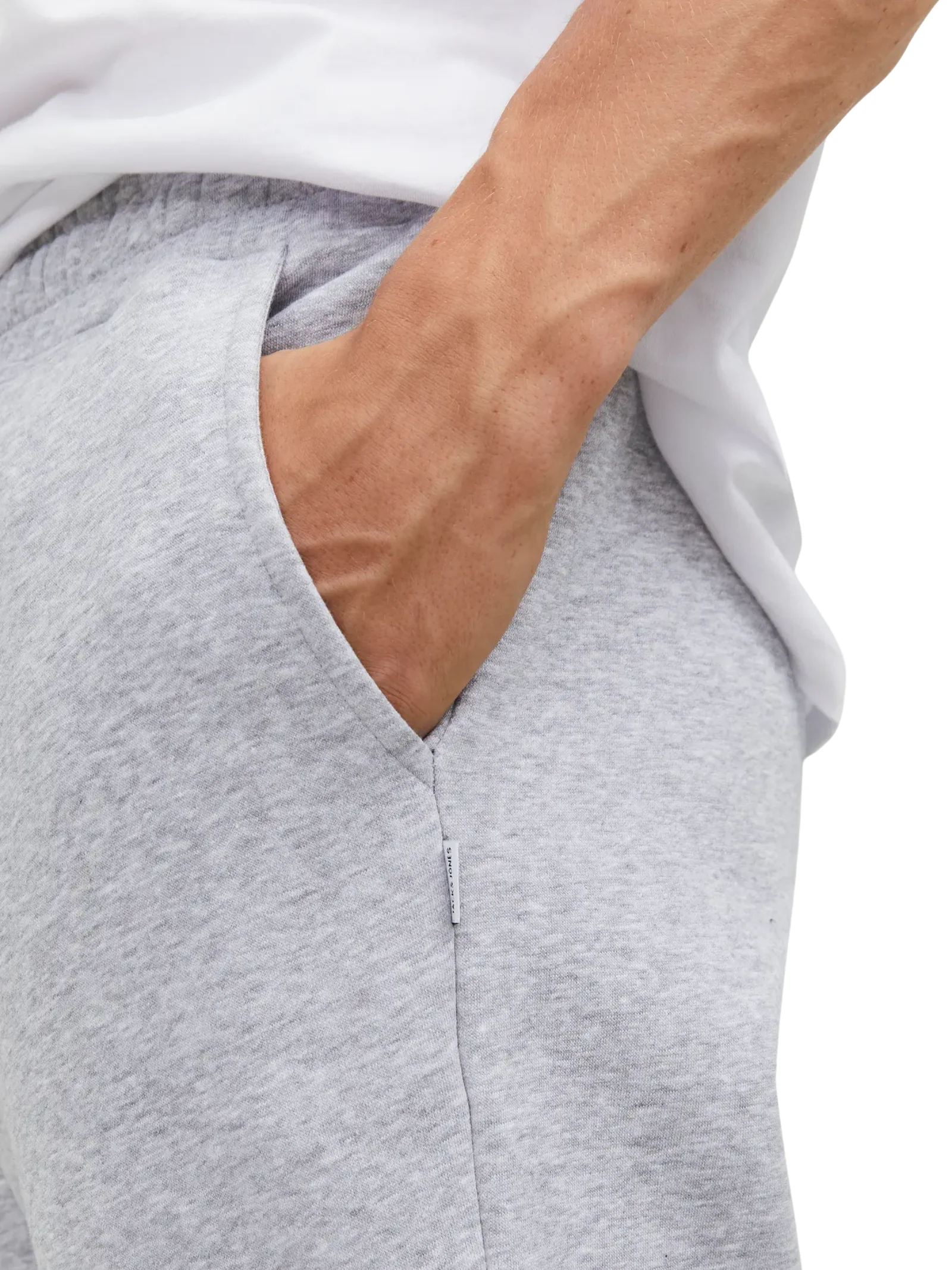 Pantalone in tuta Jack & Jones grigio chiaro melange - Image 5