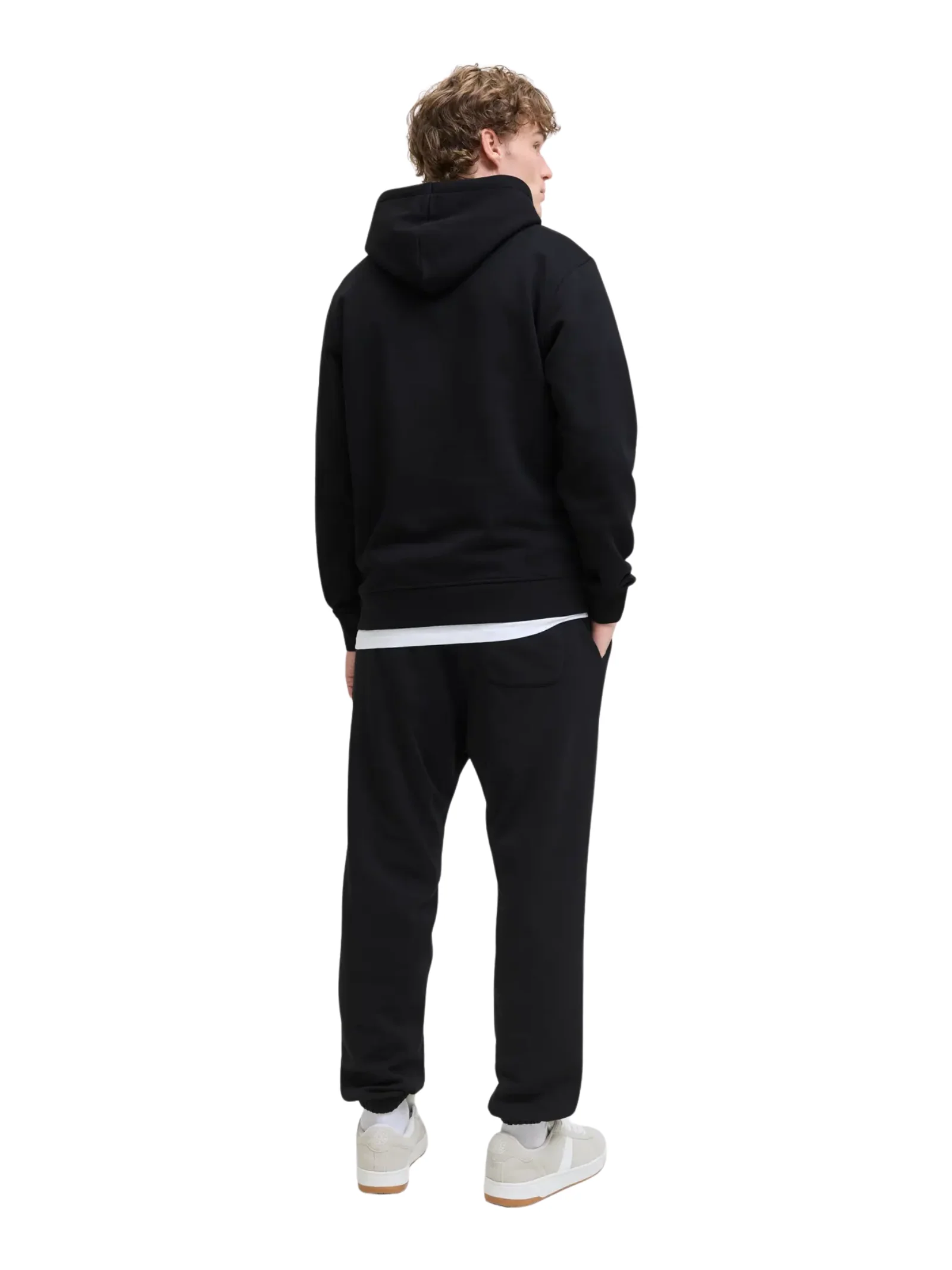 Pantalone in tuta Jack & Jones nero con stampa a contrasto - Image 3