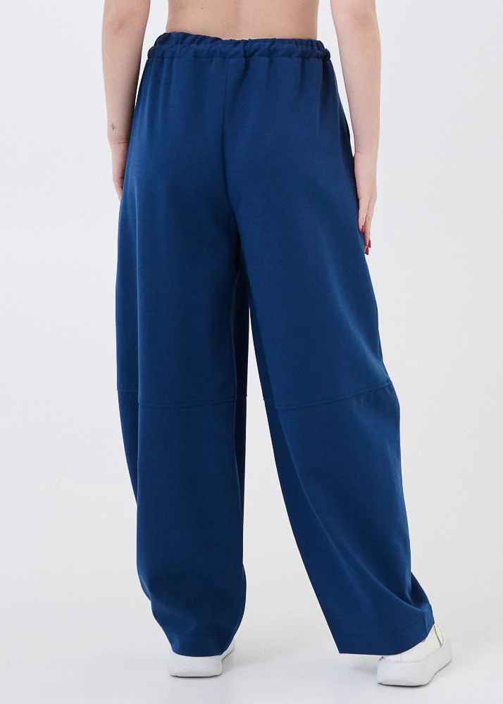 Pantalone in tuta Vicolo blu con coulisse in corda - Image 3