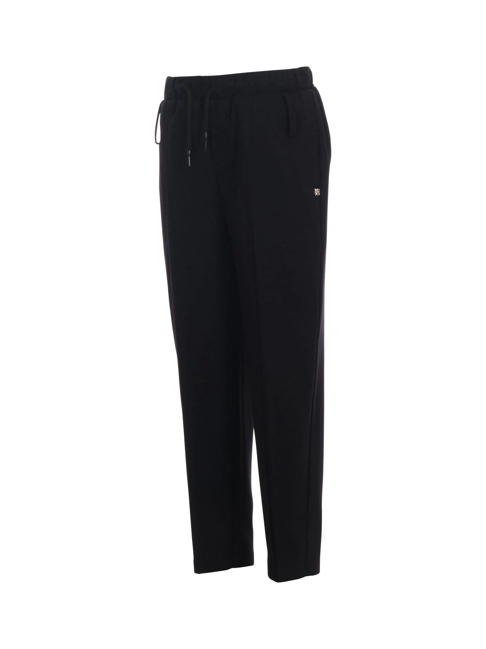 Pantalone John Richmond nero con logo "JR" in rilievo rosso e nero - Image 2