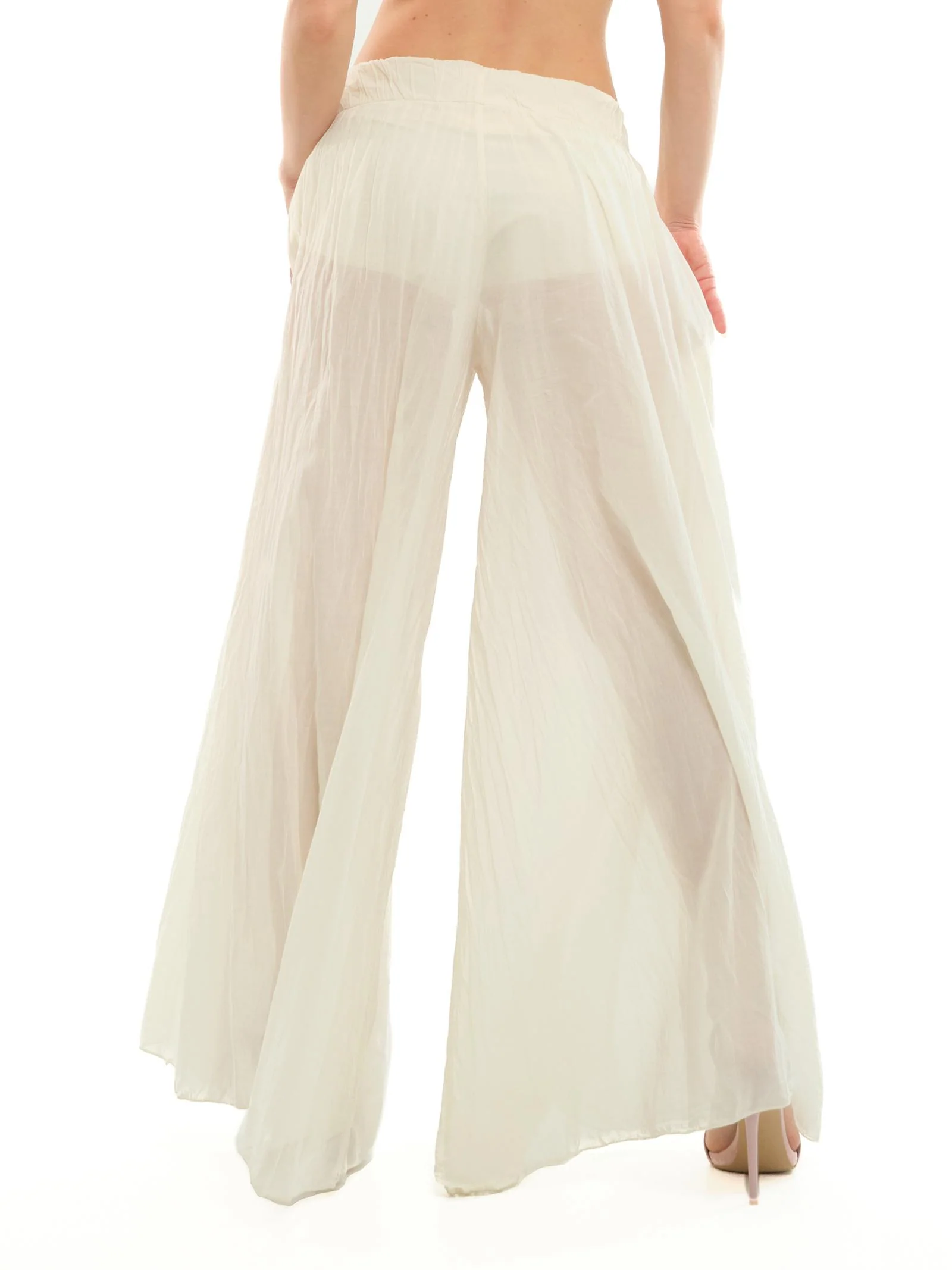 Pantalone larghi Dixie burro a vita media - Image 3