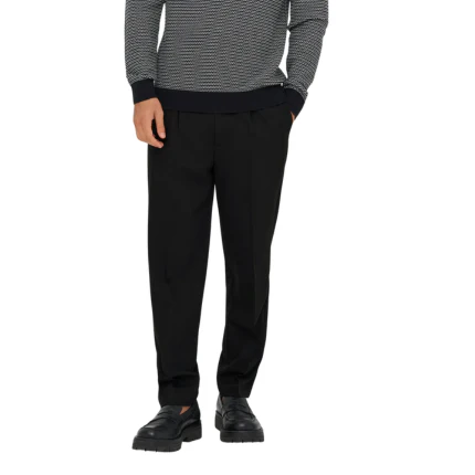 Pantalone Only & Sons nero con pinces - Image 3