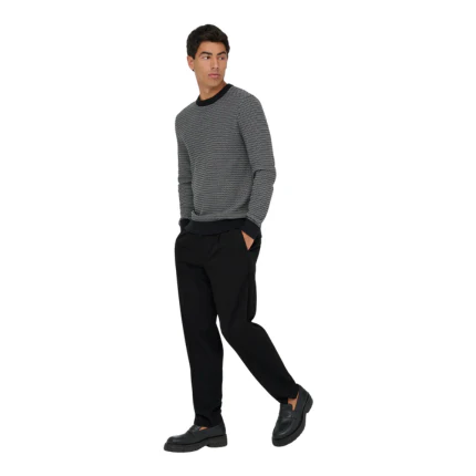 Pantalone Only & Sons nero con pinces - Image 4