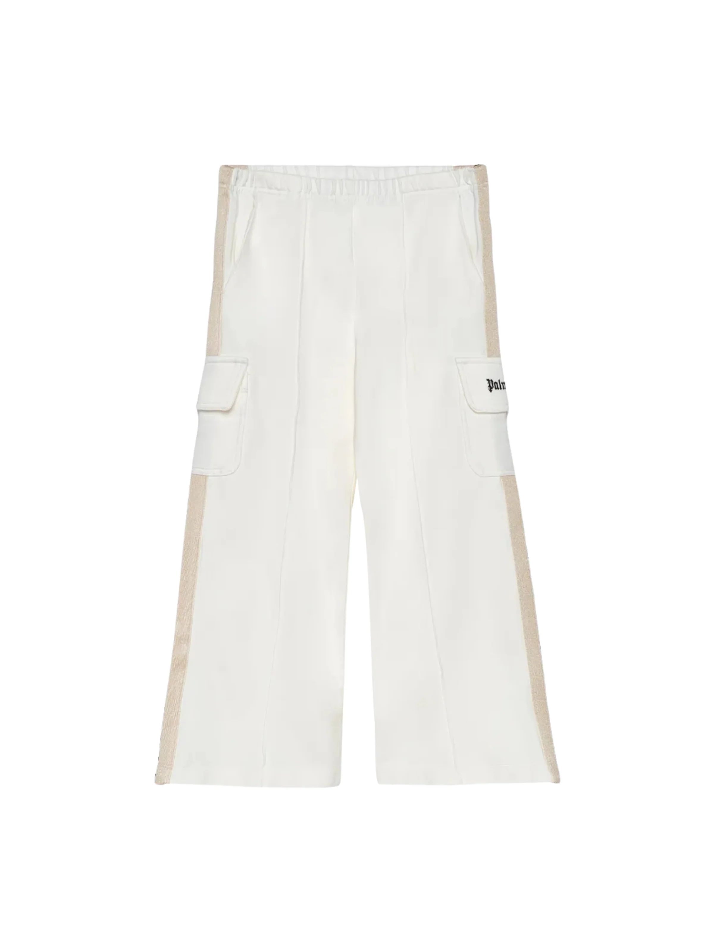 Pantalone Palm Angels bianco con tasche cargo