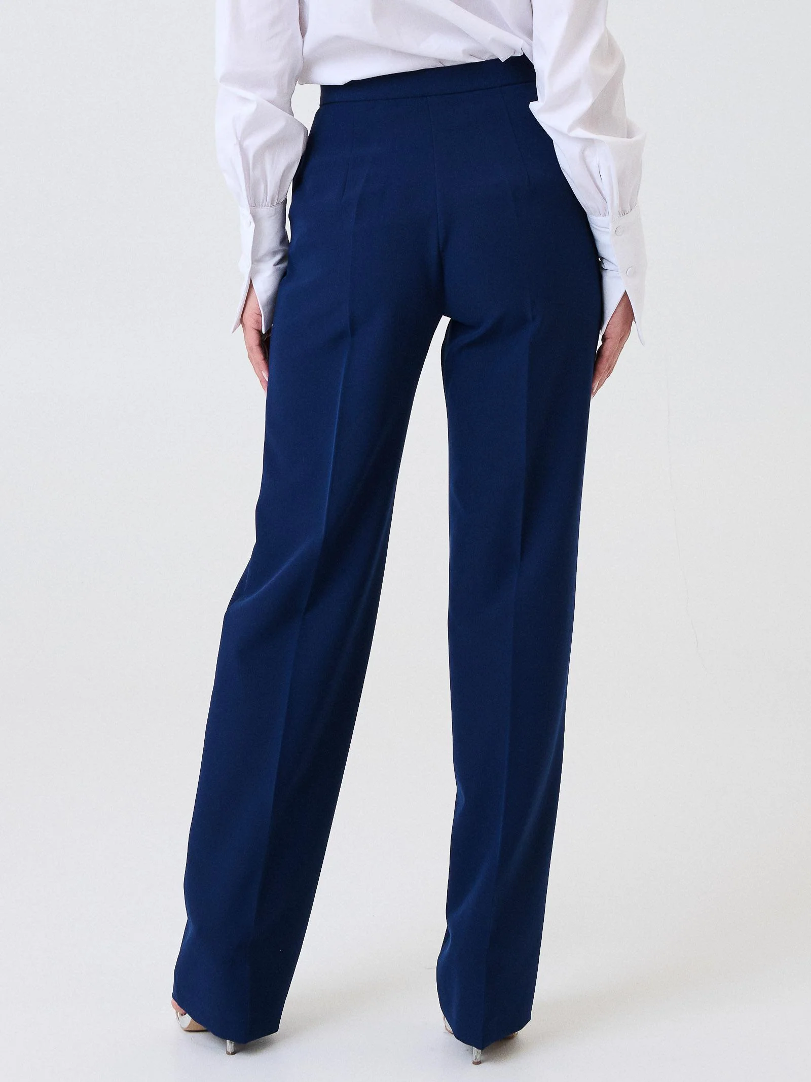 Pantalone a palazzo Silence Limited blu navy - Image 3