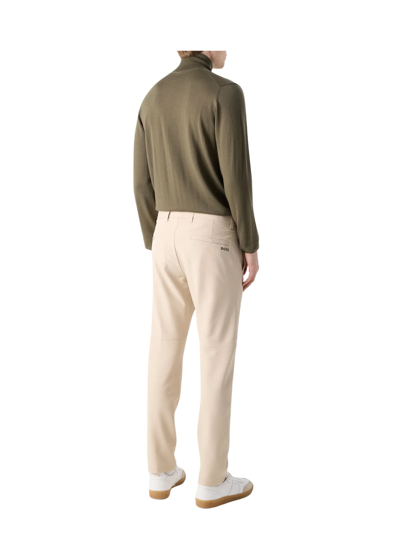 Pantalone slim fit Boss beige idrorepellente - Image 2
