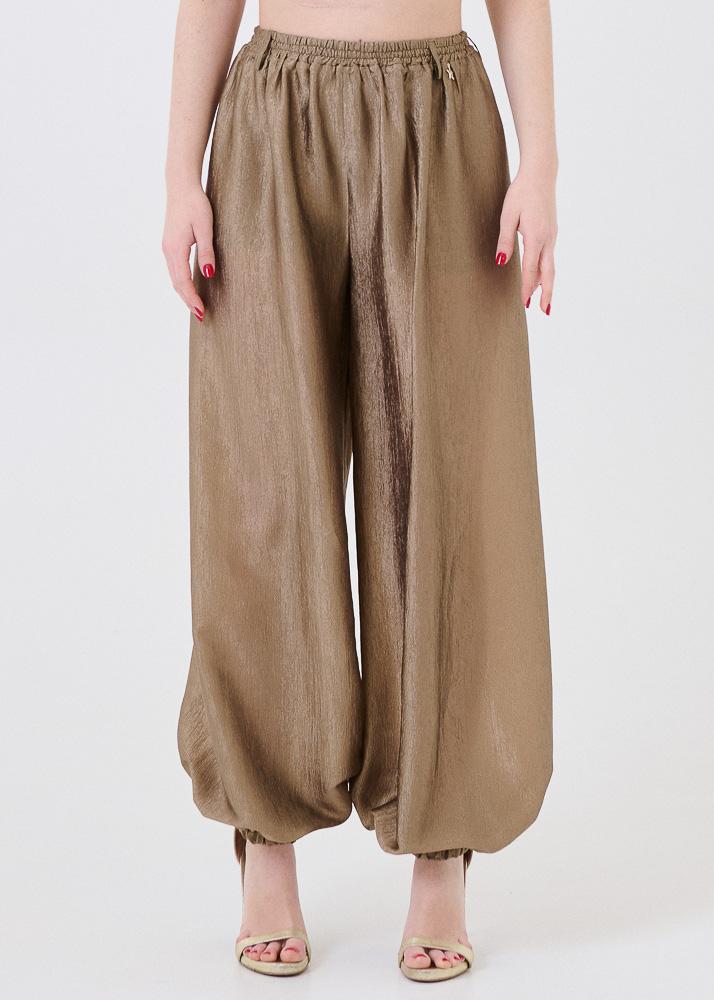 Pantalone Souvenir verde con fondo a palloncino