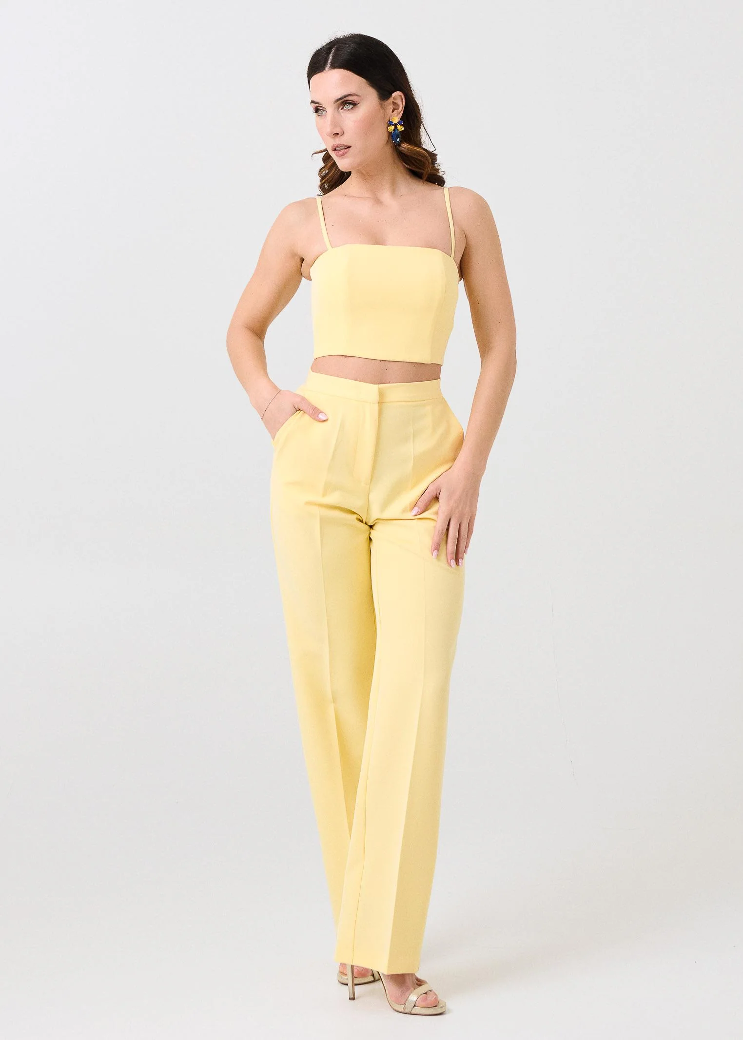 Pantalone "Strap" Silence Limited giallo - Image 4