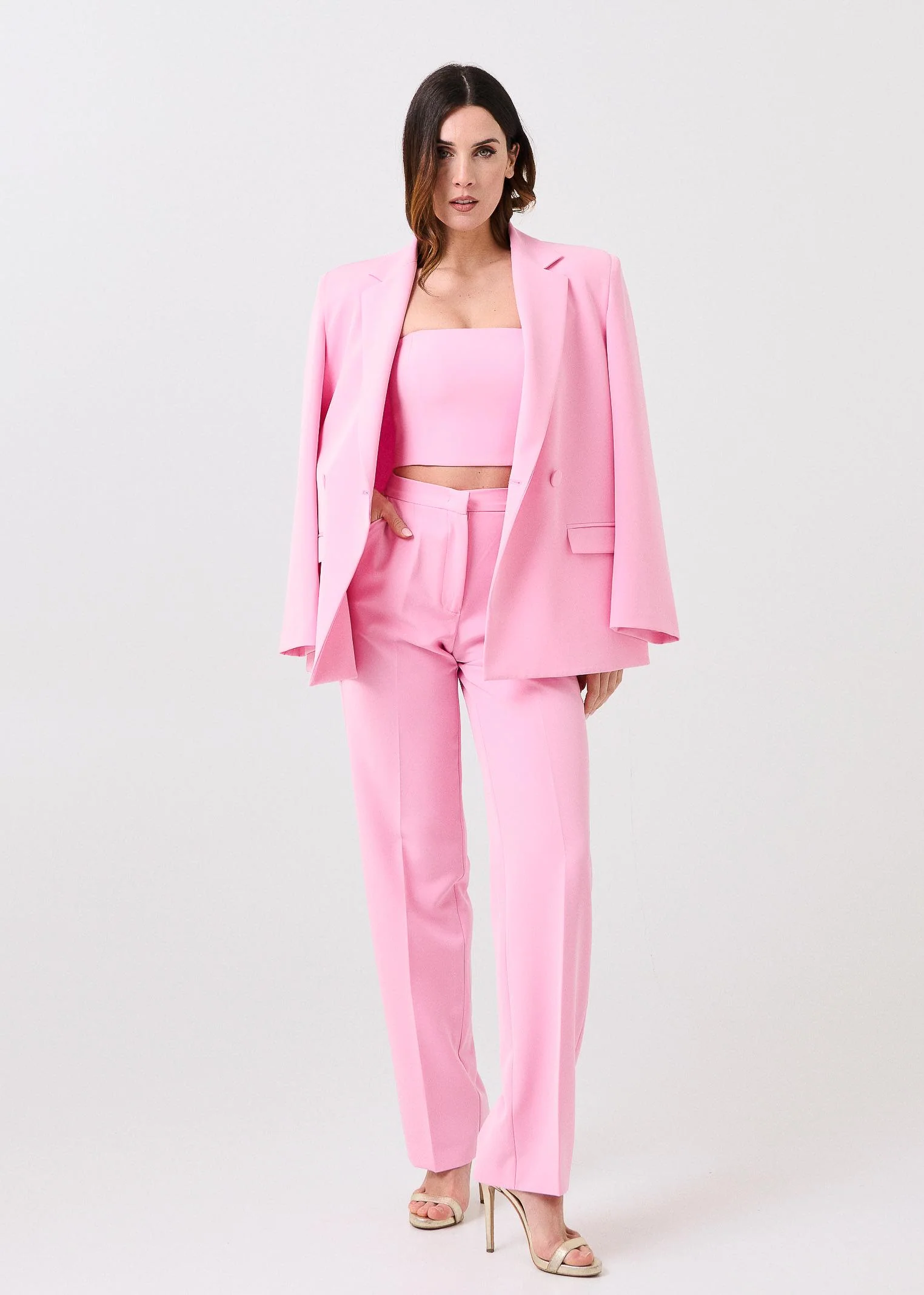 Pantalone "Strap" Silence Limited rosa bubble - Image 4