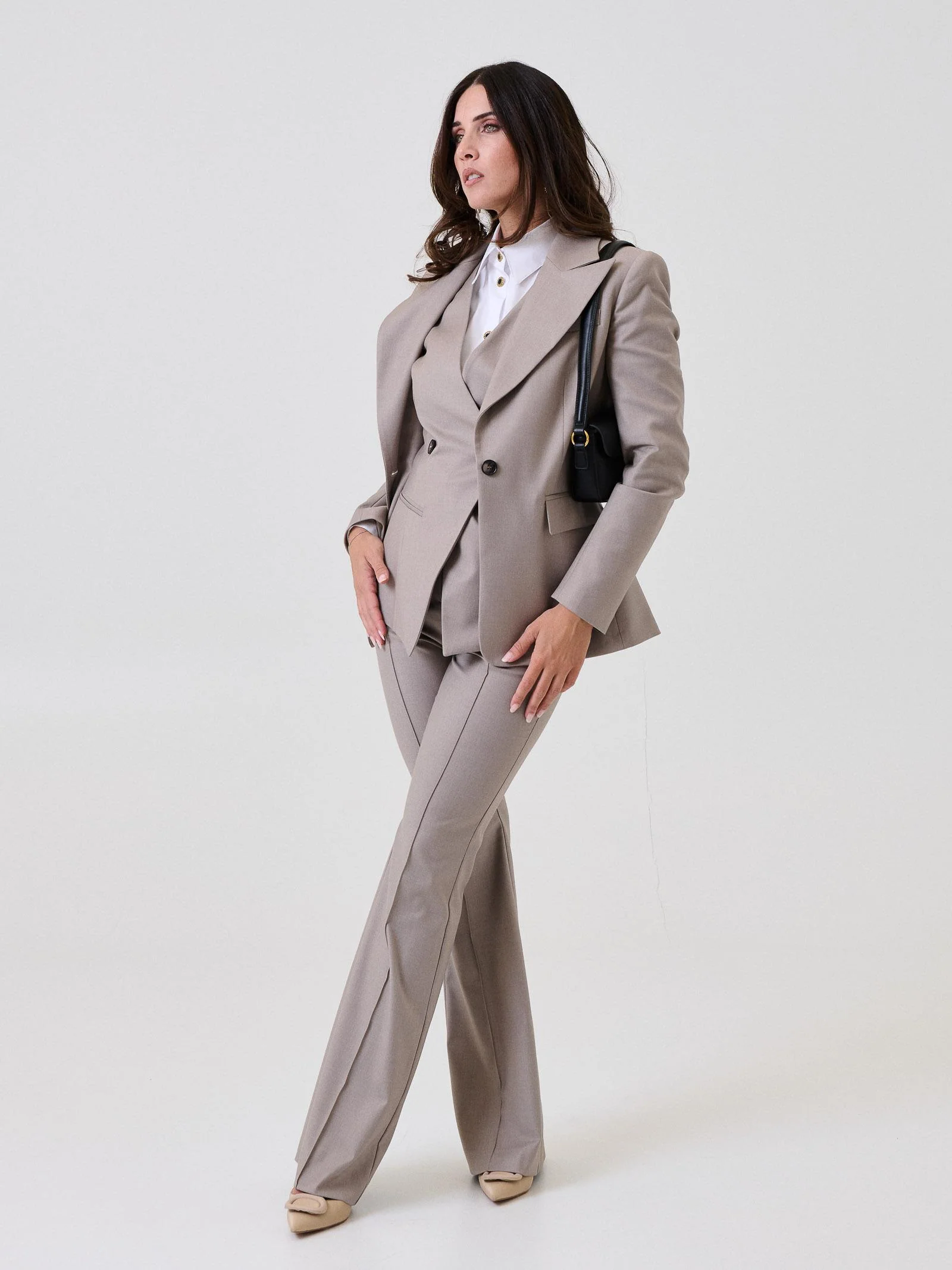 Pantalone "Vivi Wolf" Bohemian Vì  taupe - Image 4
