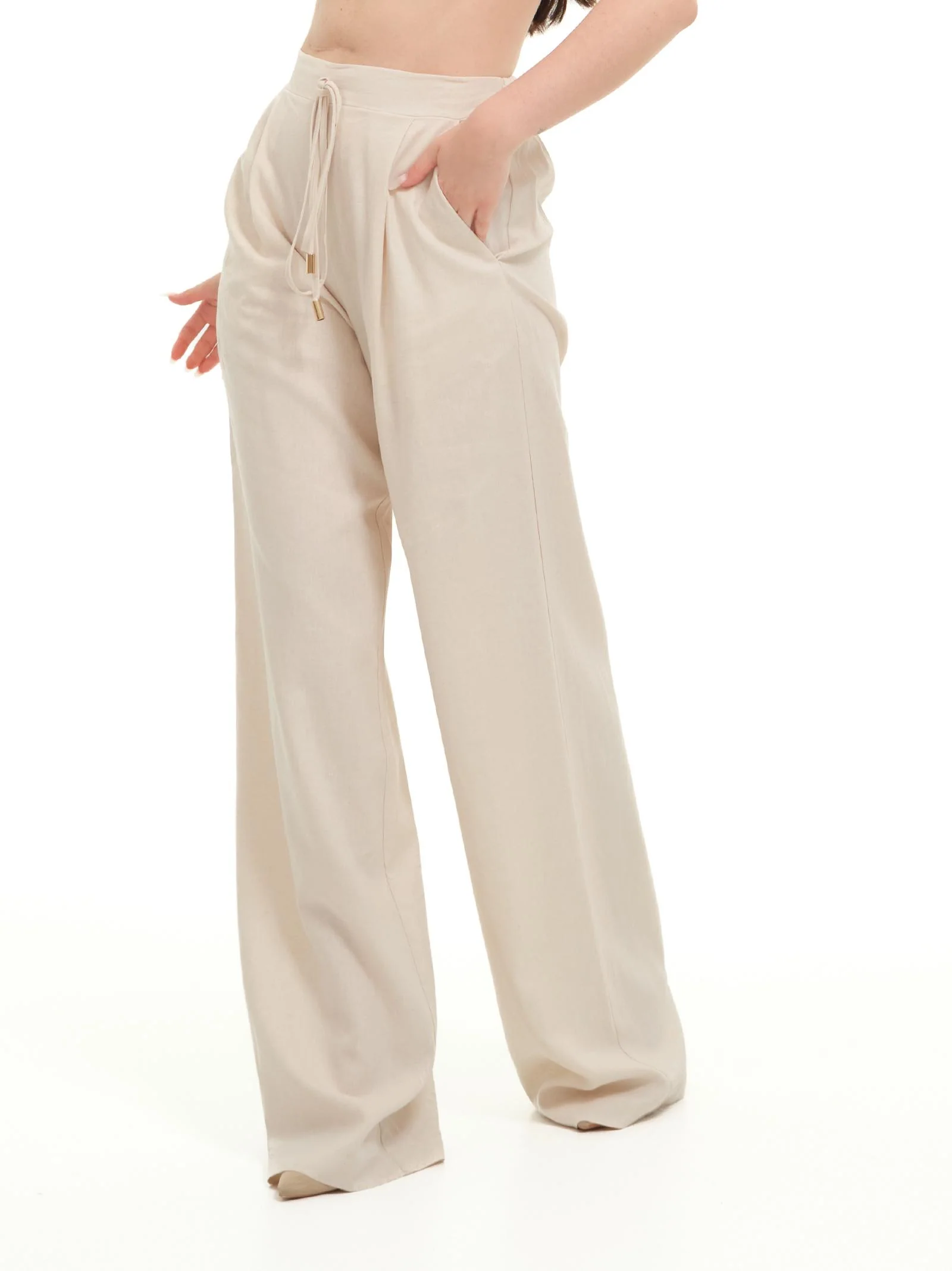 Pantaloni Armoire sabbia a palazzo - Image 2