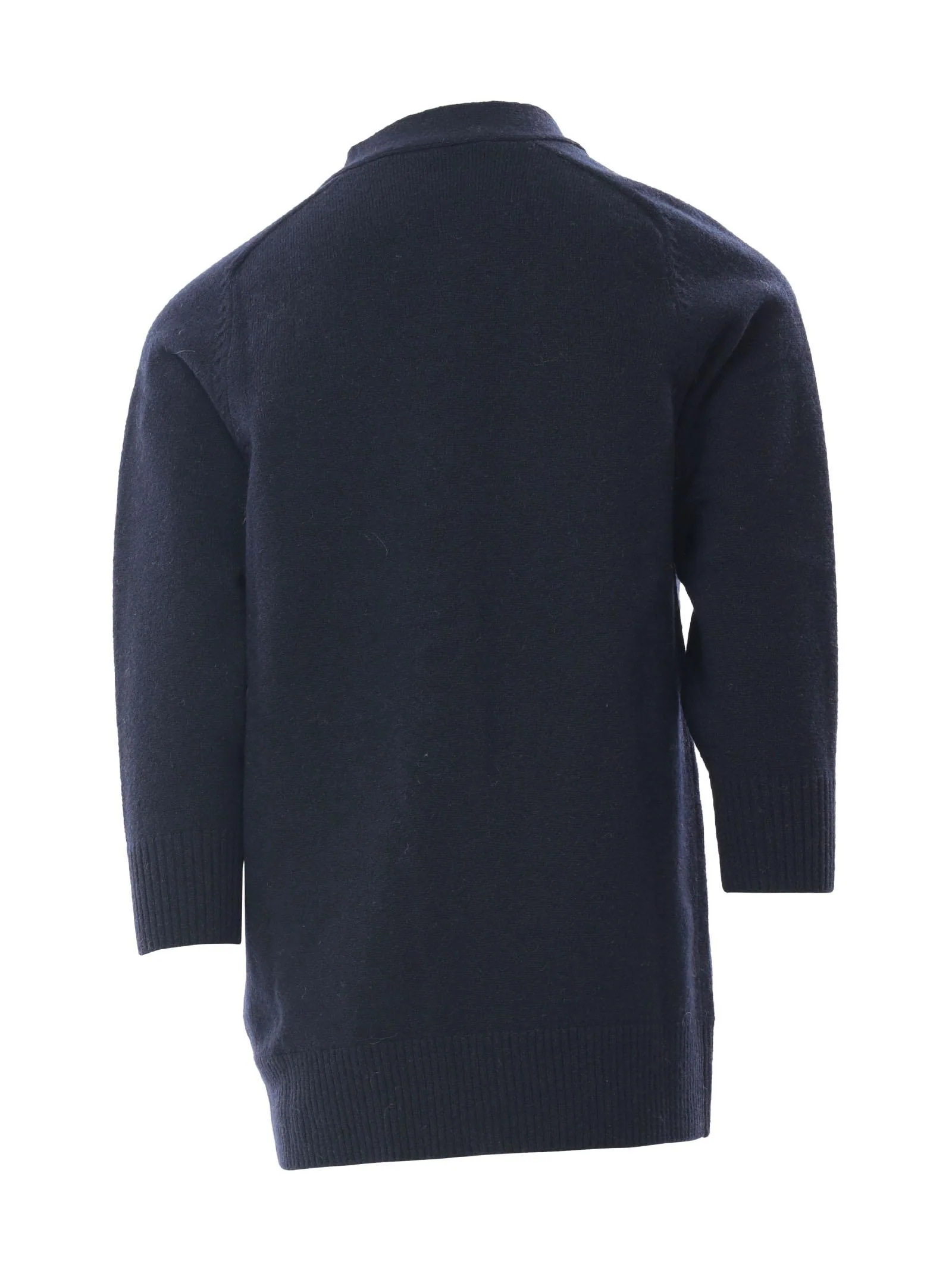 Cardigan blu con tasche - Image 3