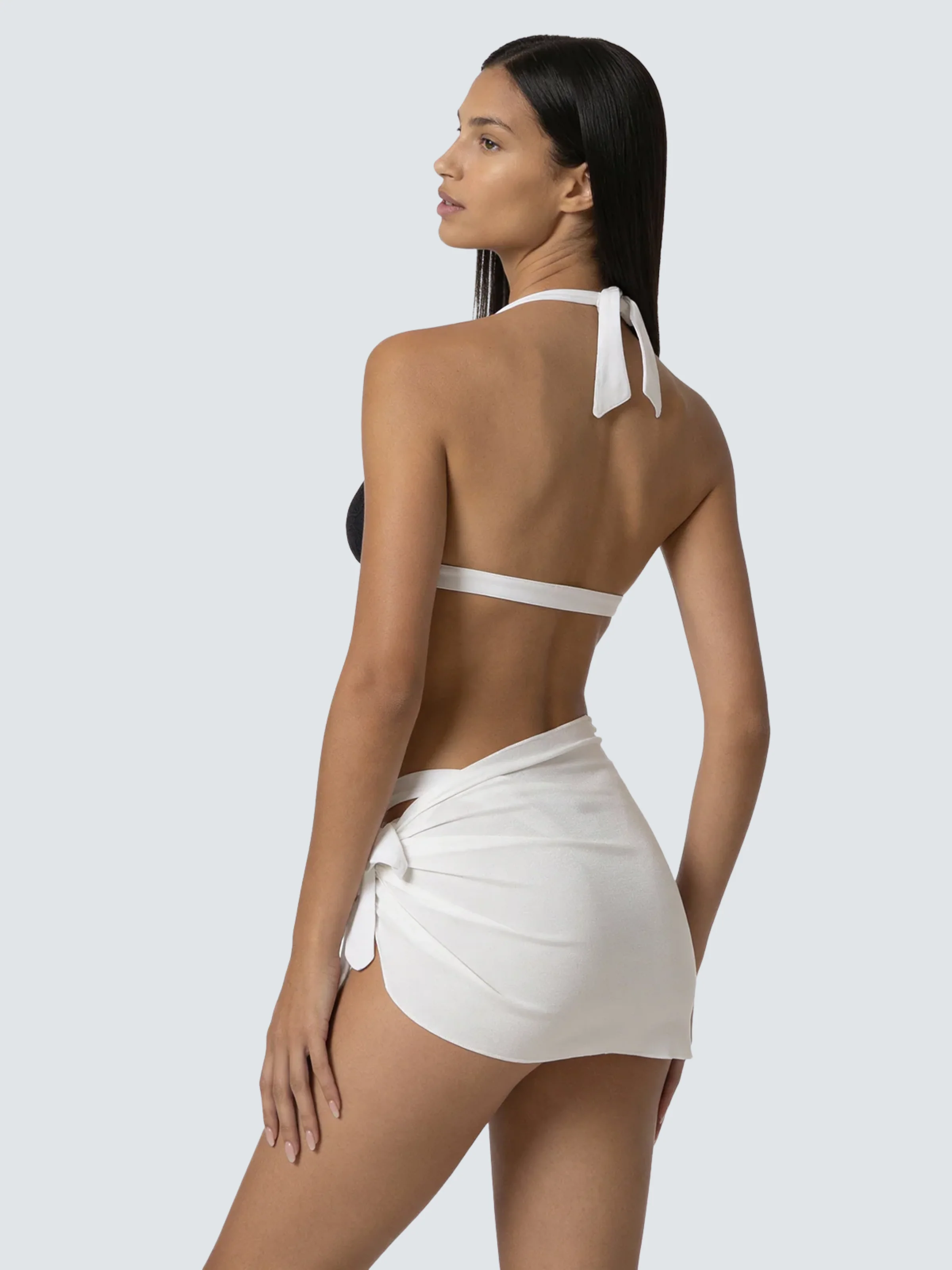 Pareo corto Fk bianco - Image 2