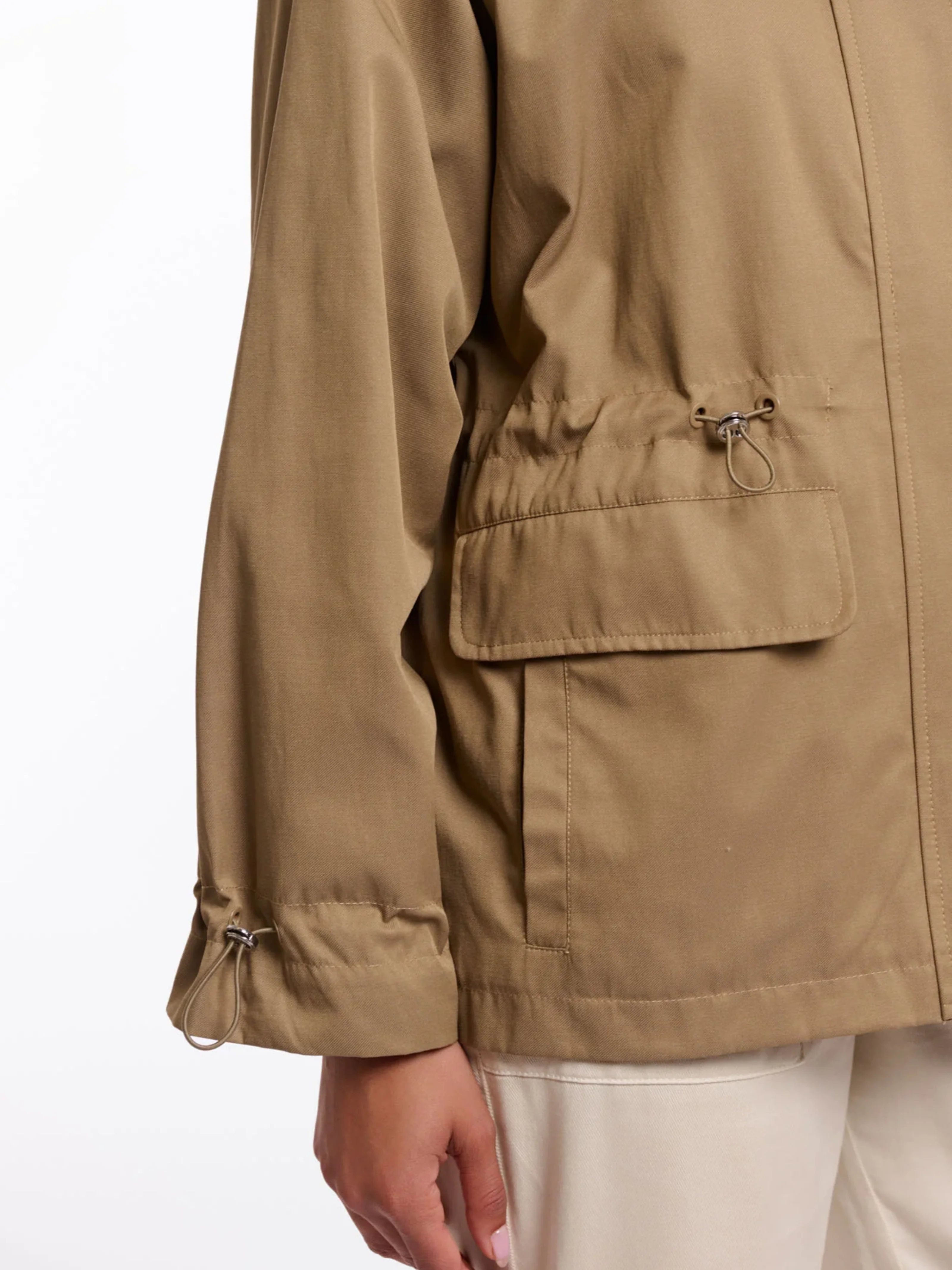 Parka corto "Liya" Rino & Pelle verde oliva - Image 2