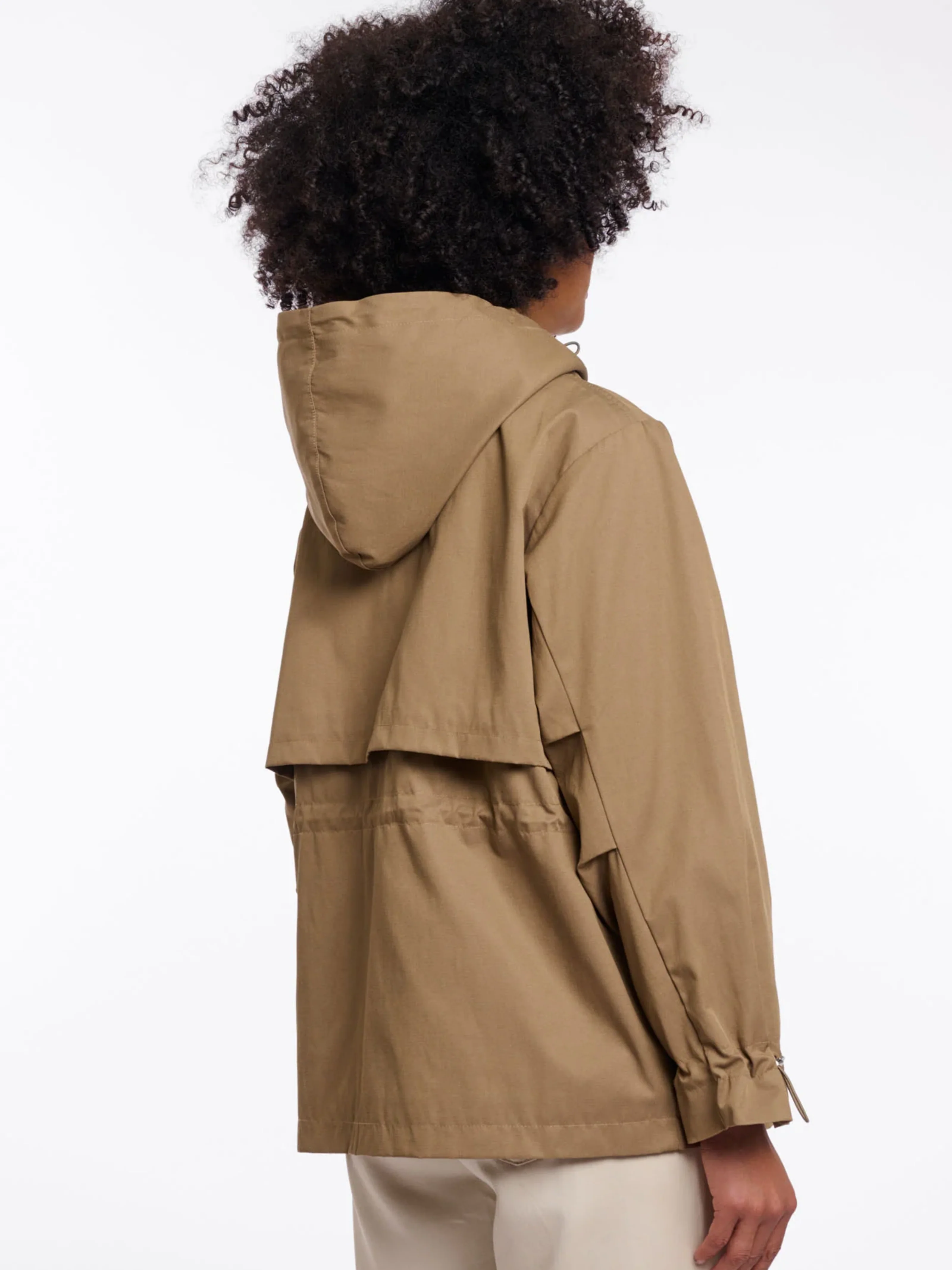 Parka corto "Liya" Rino & Pelle verde oliva - Image 3