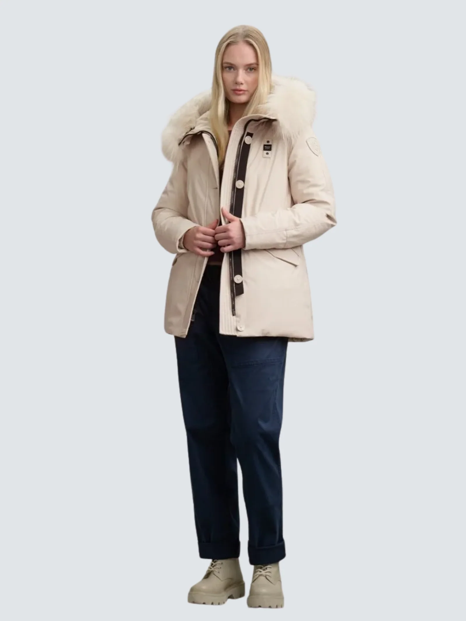 Parka imbottito "Irma" Blauer grigio mattino - Image 3