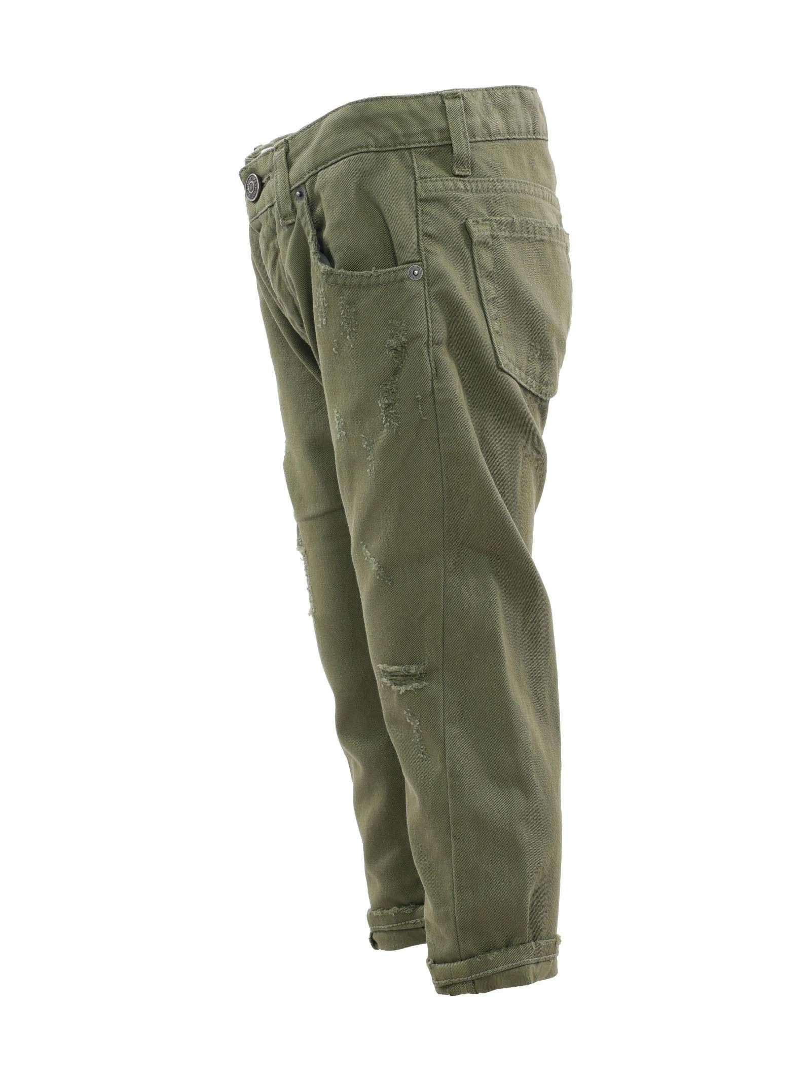 Jeans verde gold line - Image 2