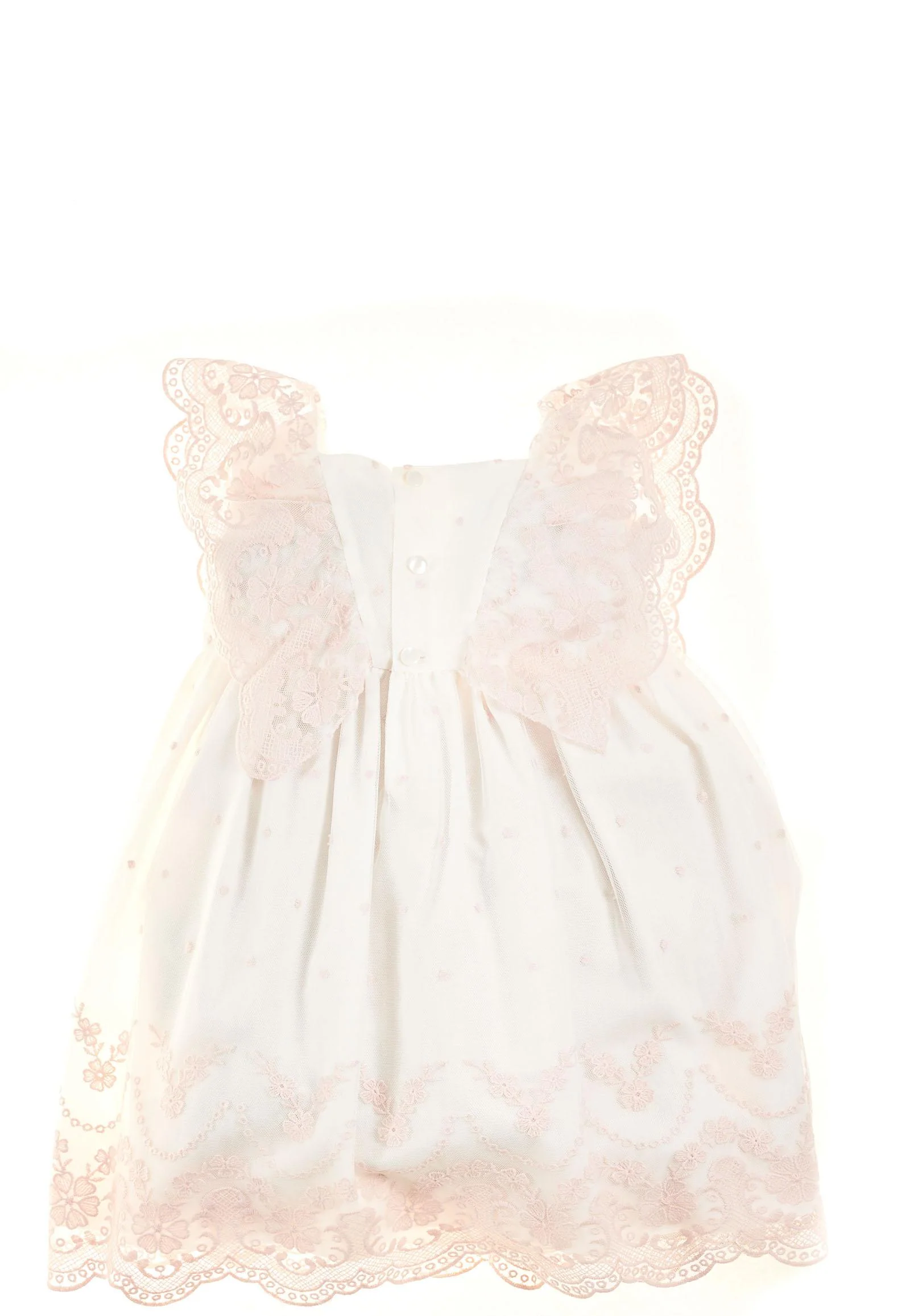 Abito bianco con tulle - Image 2