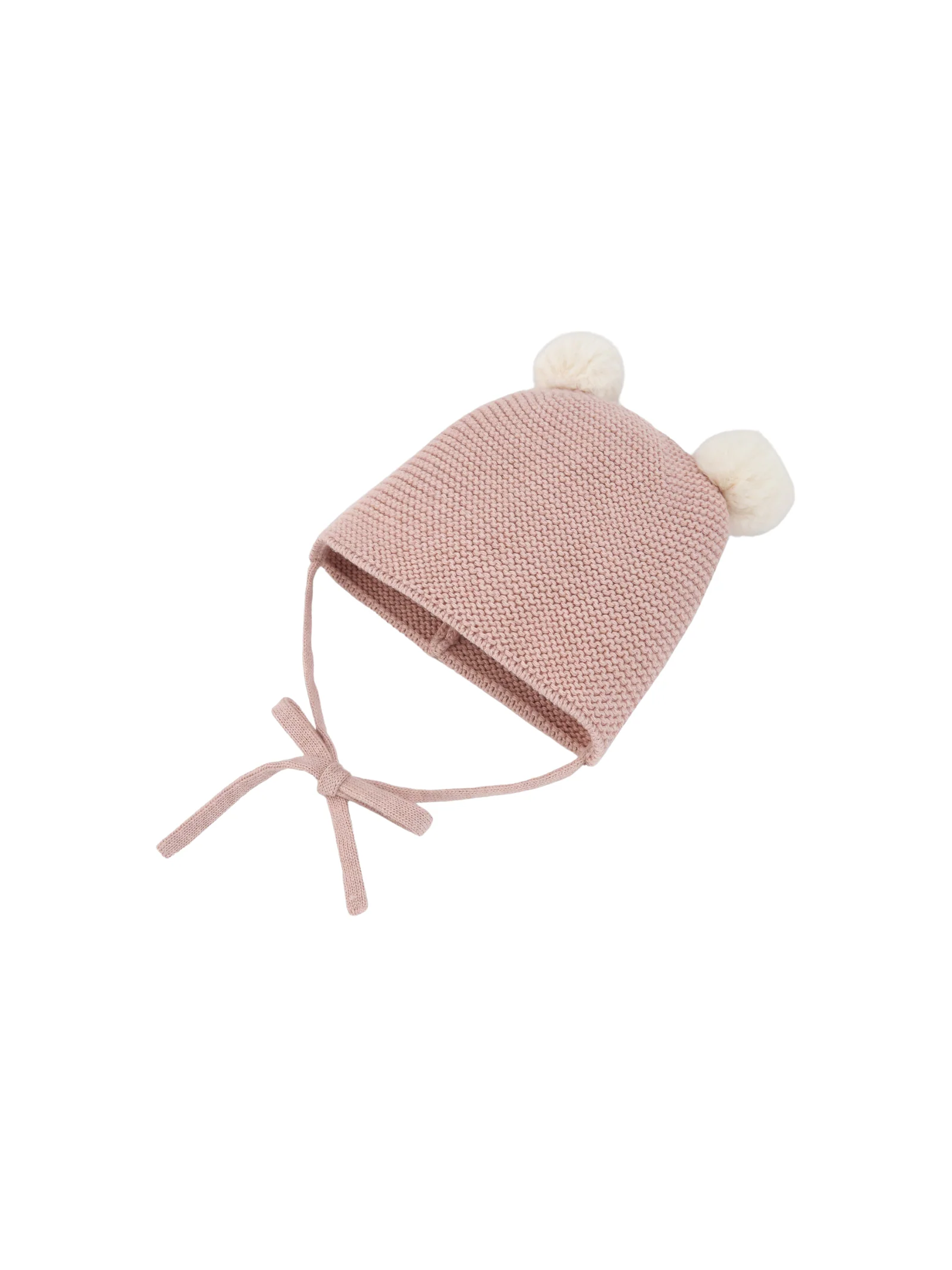Cappello "esencial" Paz Rodriguez in cashmere con pompon rosa - Image 2