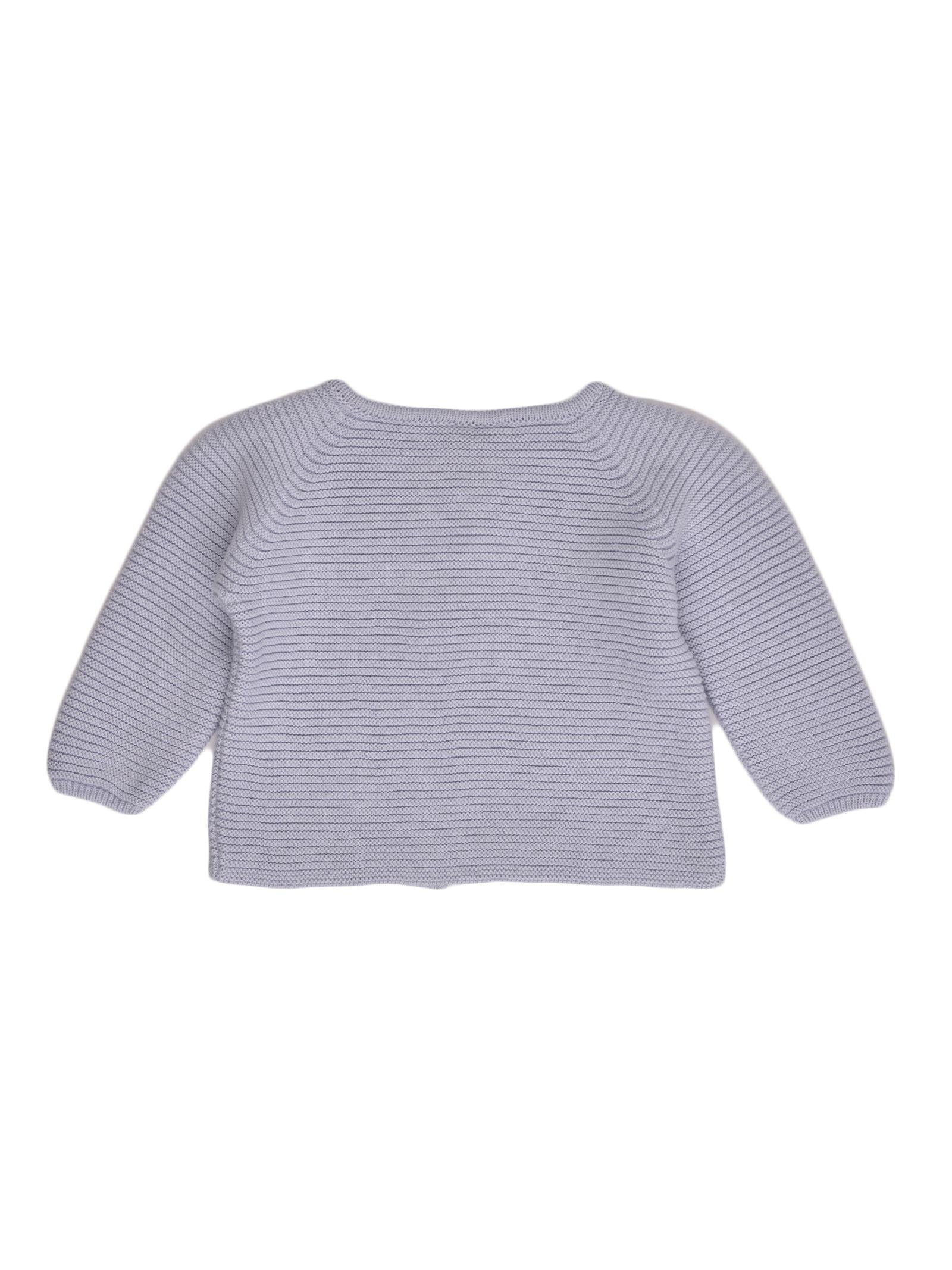Cardigan azzurra a coste - Image 2