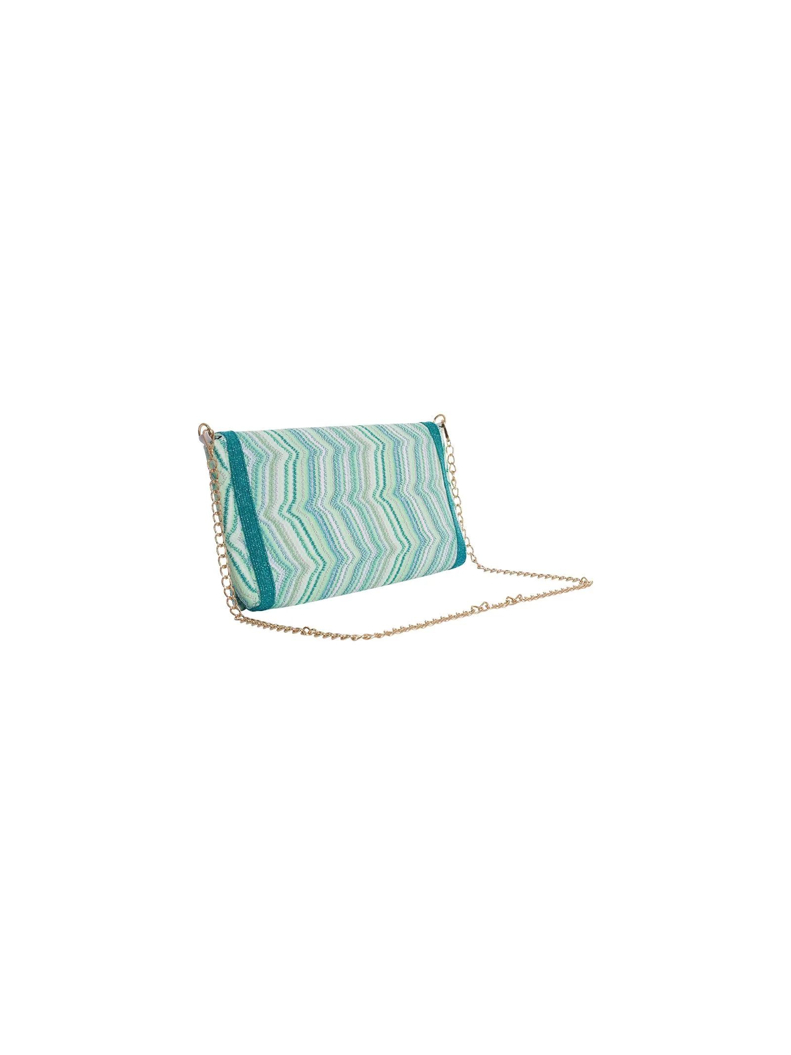Pochette Pho Firenze verde acqua chevron - Image 3