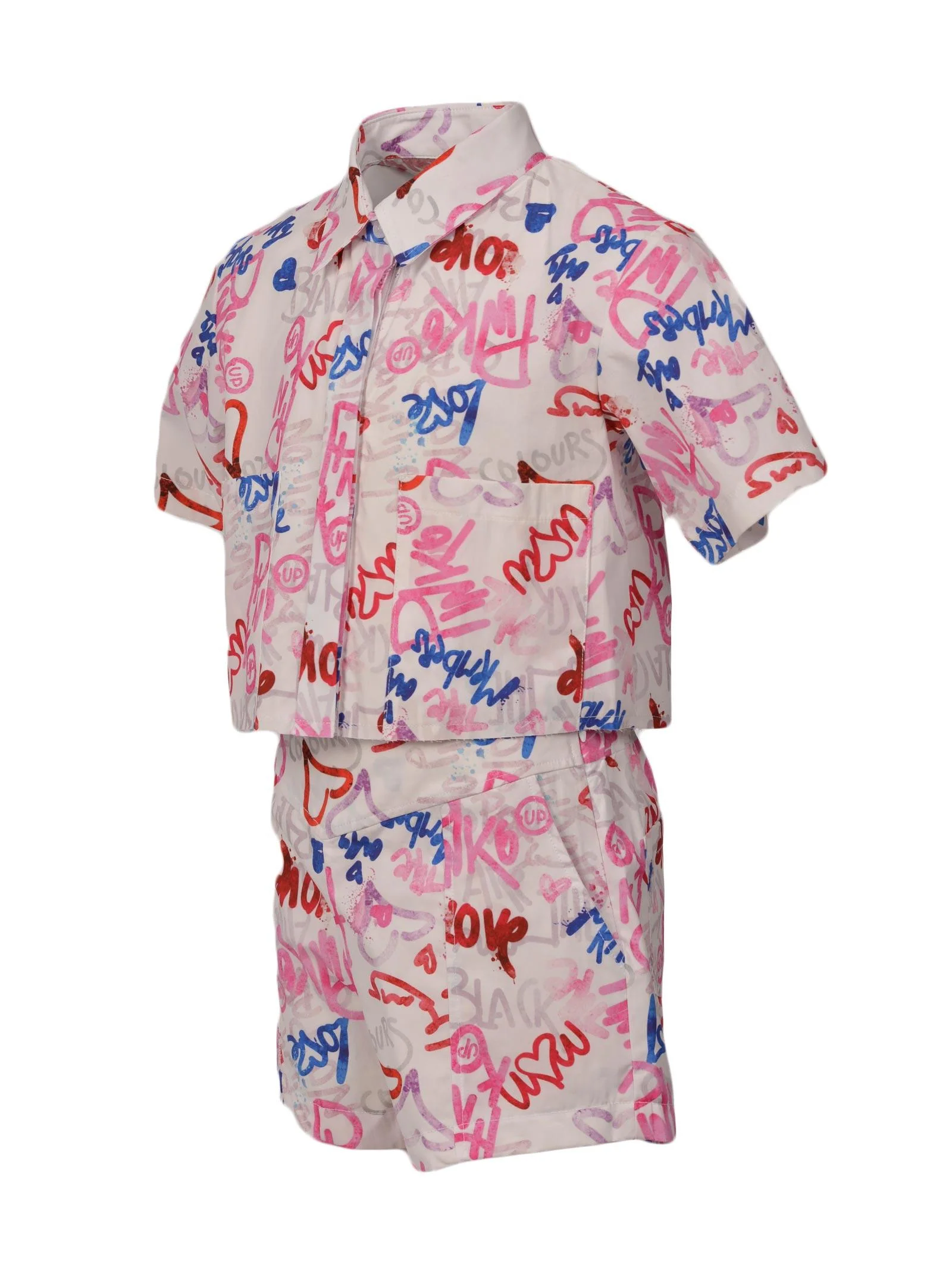 Camicia bianca cropped all over - Image 2