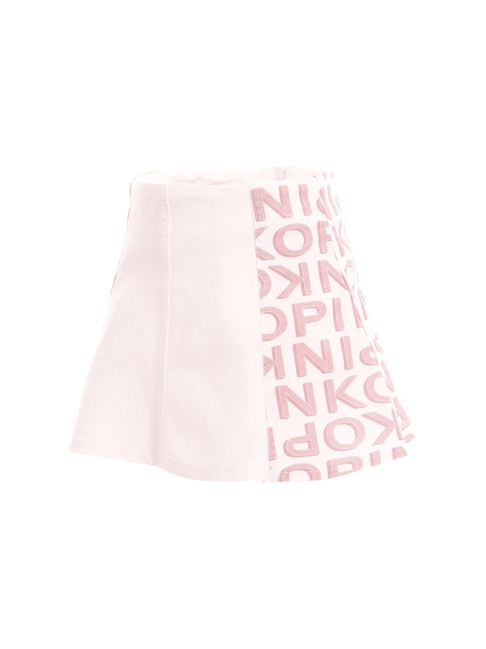 Gonna Pinko bianca con dettagli logati beige - Image 2