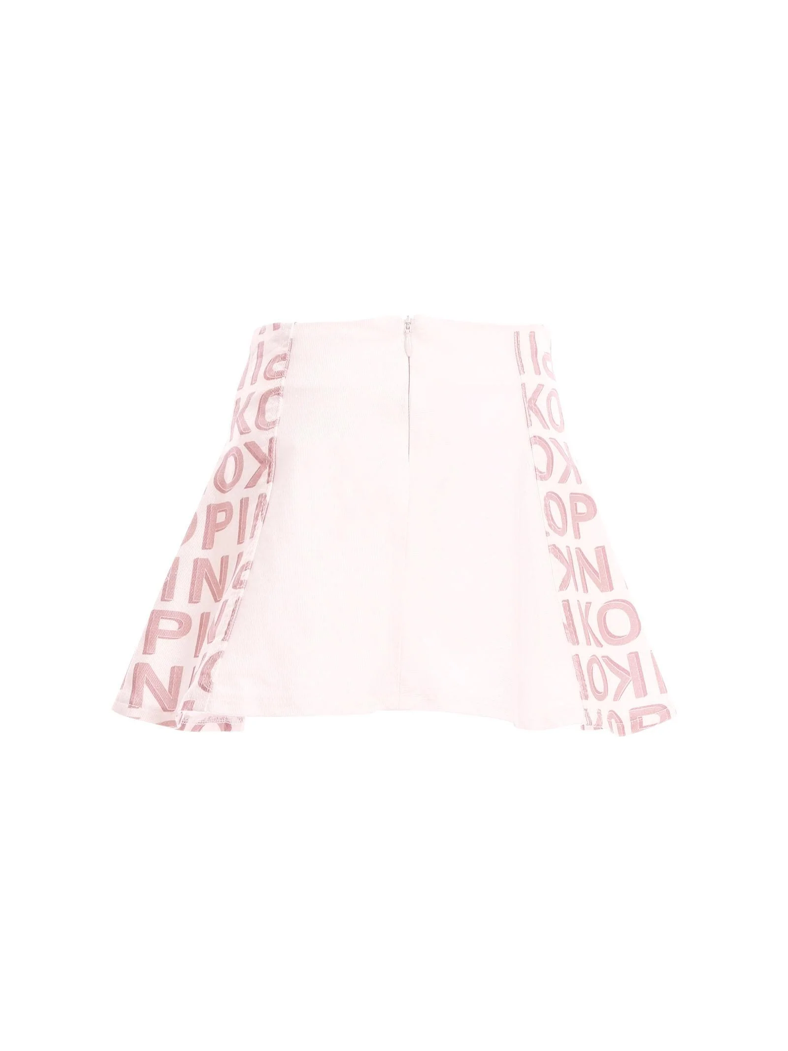 Gonna Pinko bianca con dettagli logati beige - Image 3