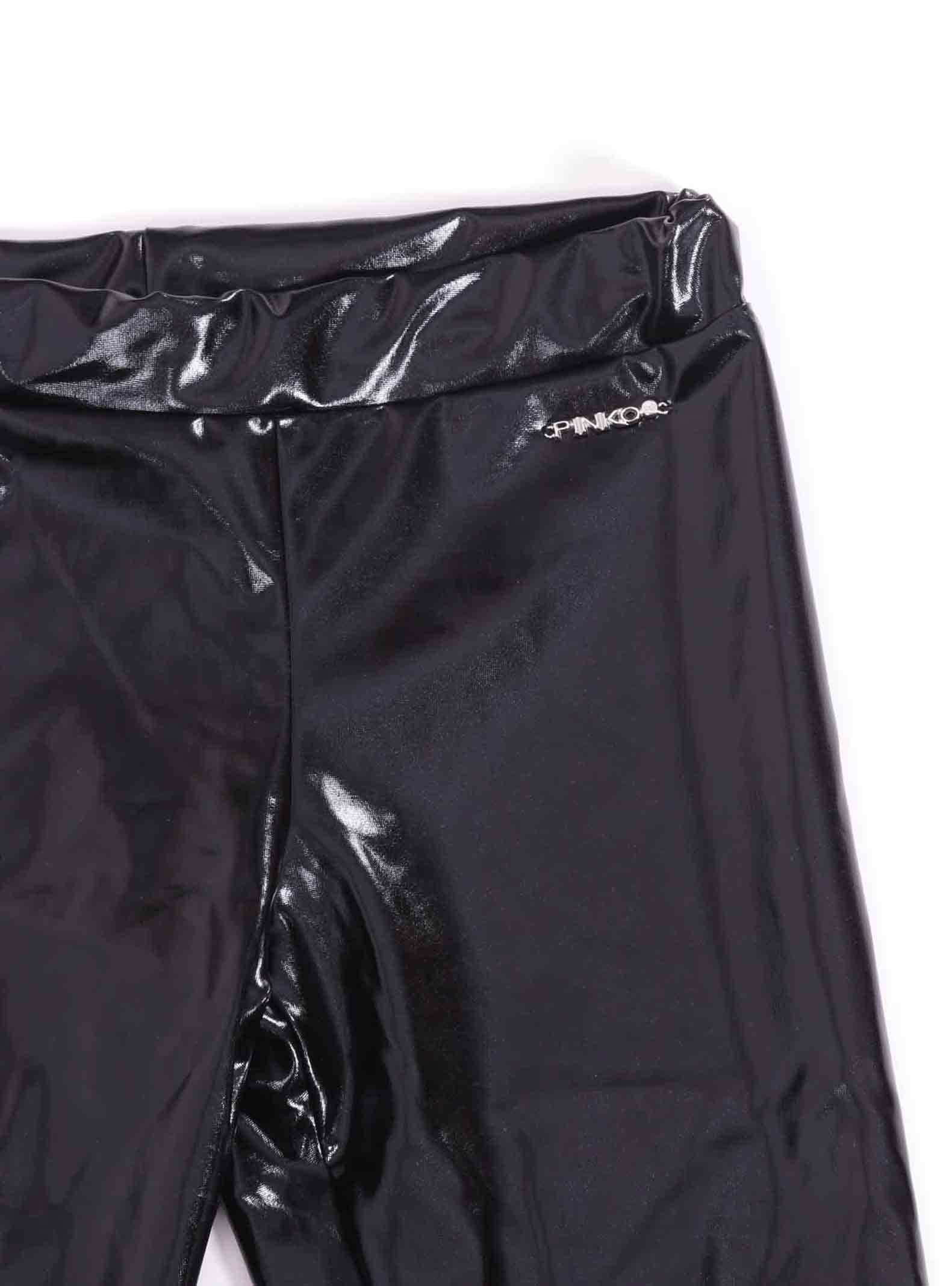 Leggins vinile nero lucido Pinko - Image 2