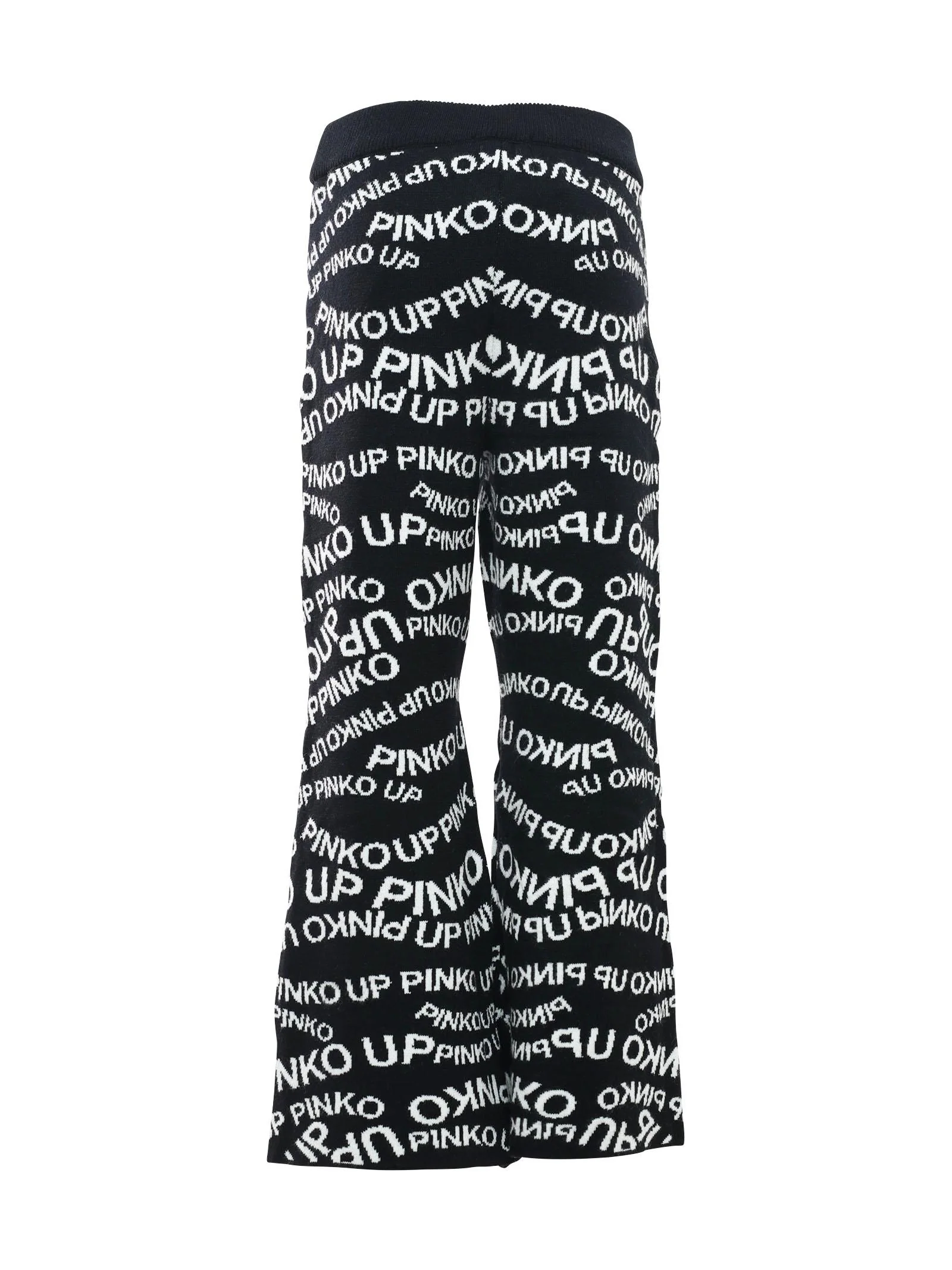 Pantalone nero e bianco jacquard - Image 3