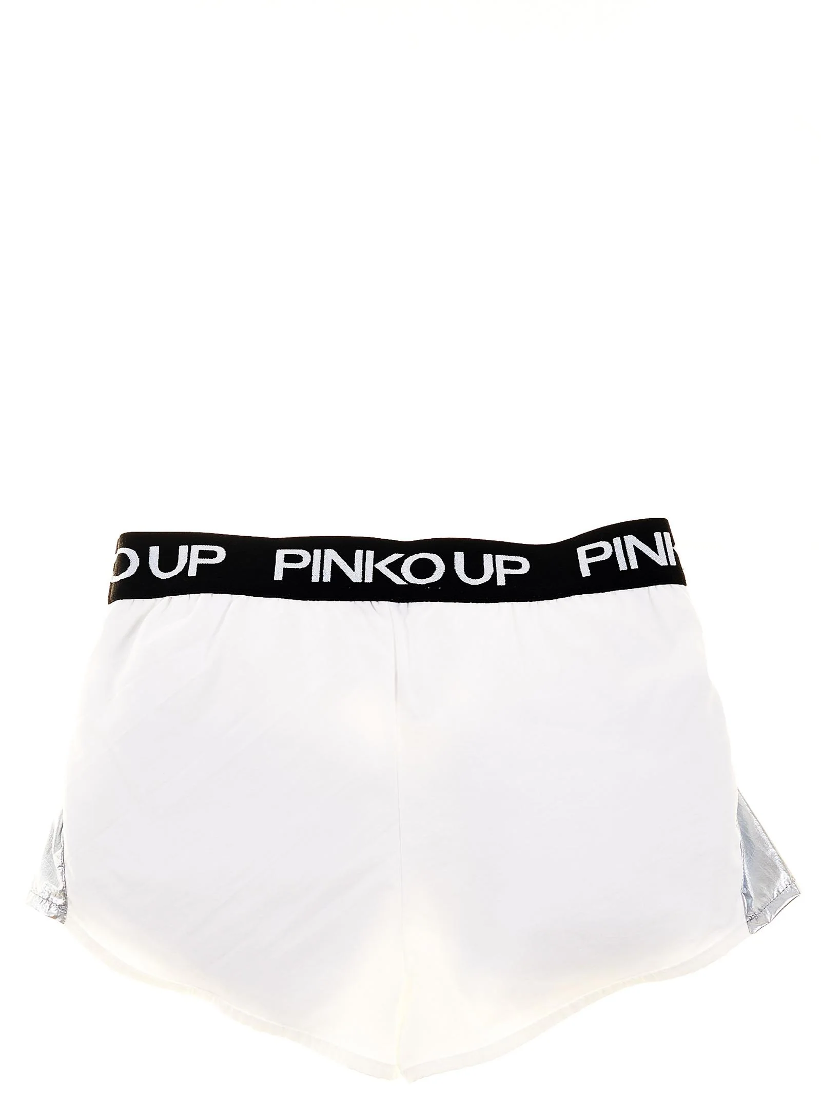 Shorts bianco con bande nylon - Image 2