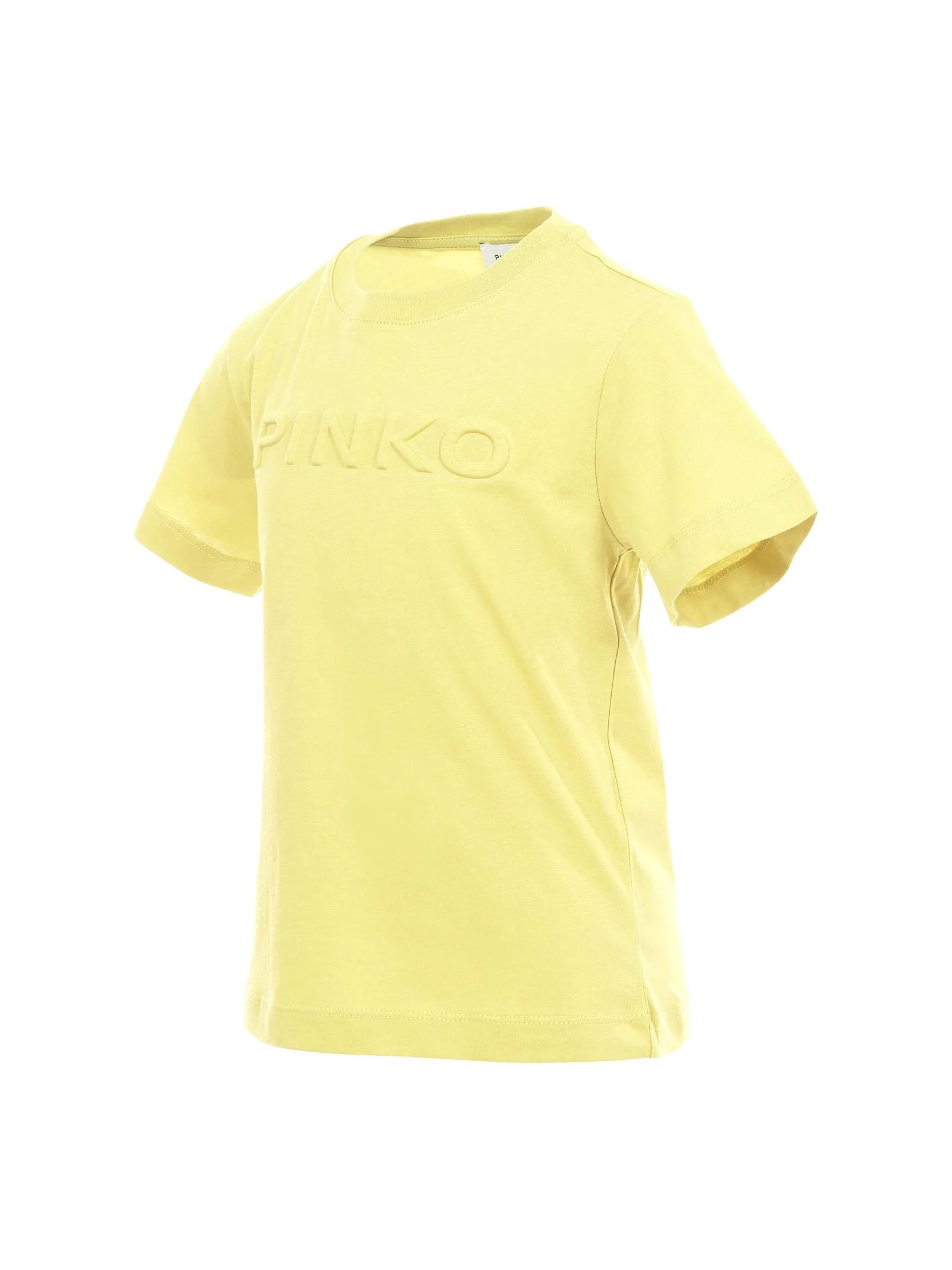 T-Shirt Pinko verde lime con logo lettering in rilievo - Image 2