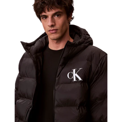 Piumino Calvin Klein nero con monogramma - Image 2