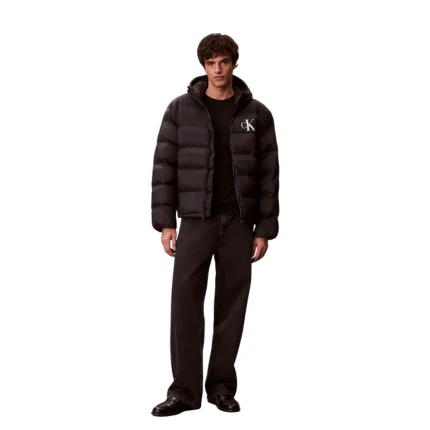 Piumino Calvin Klein nero con monogramma - Image 4